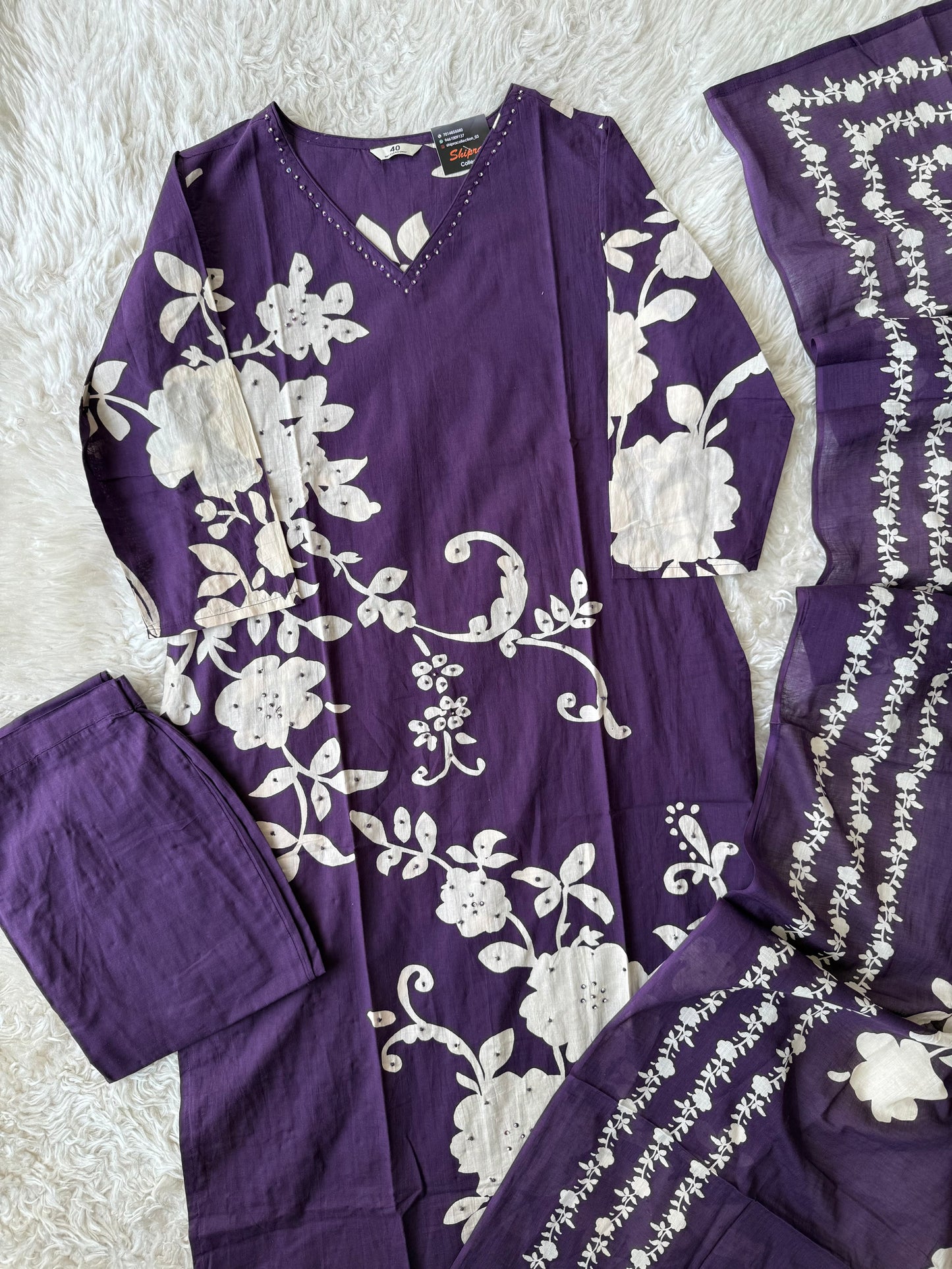 Premium Cotton Kurti Pant Dupatta Set
