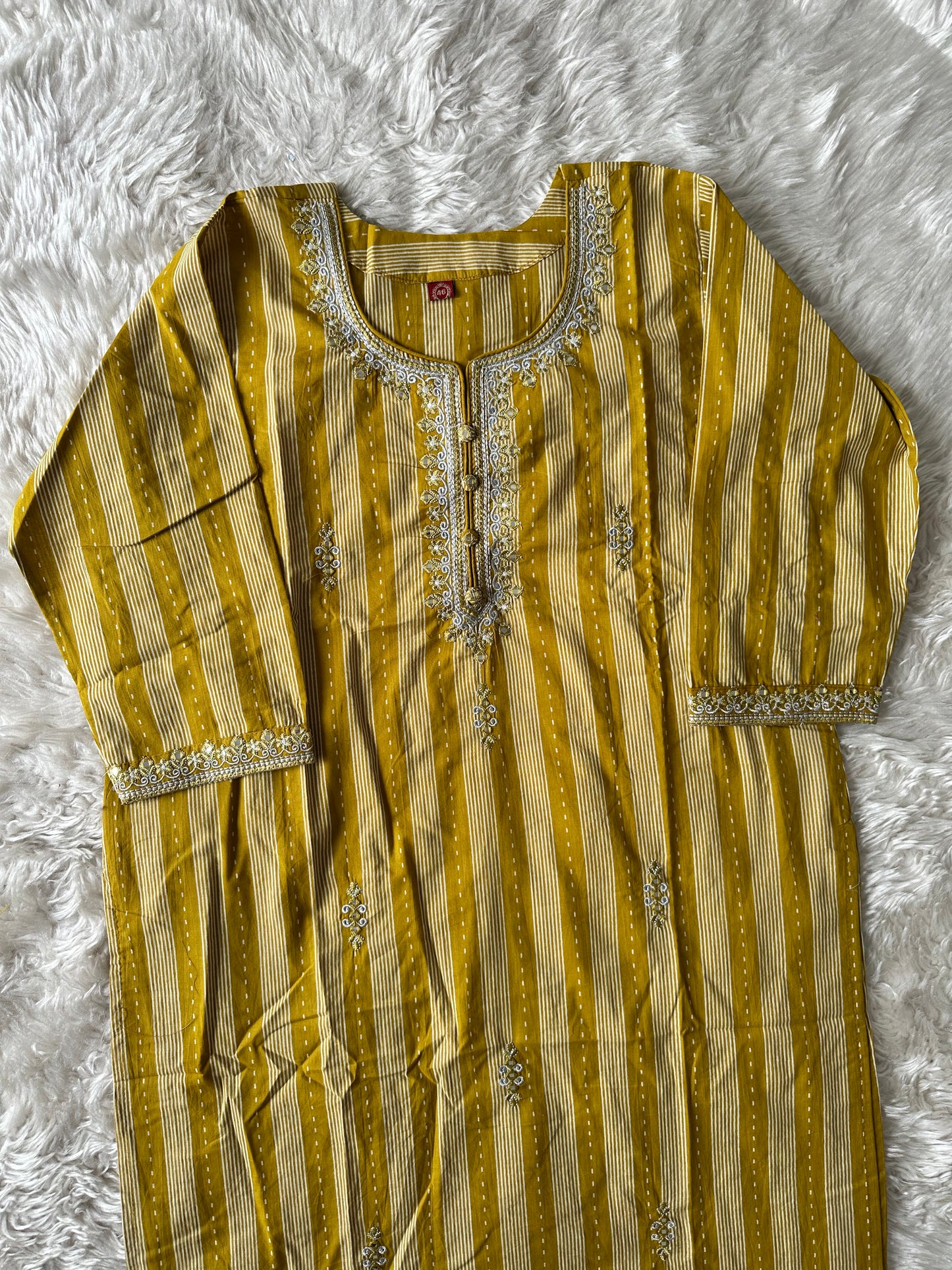 Pure Cotton Kurti Pant Dupatta Set