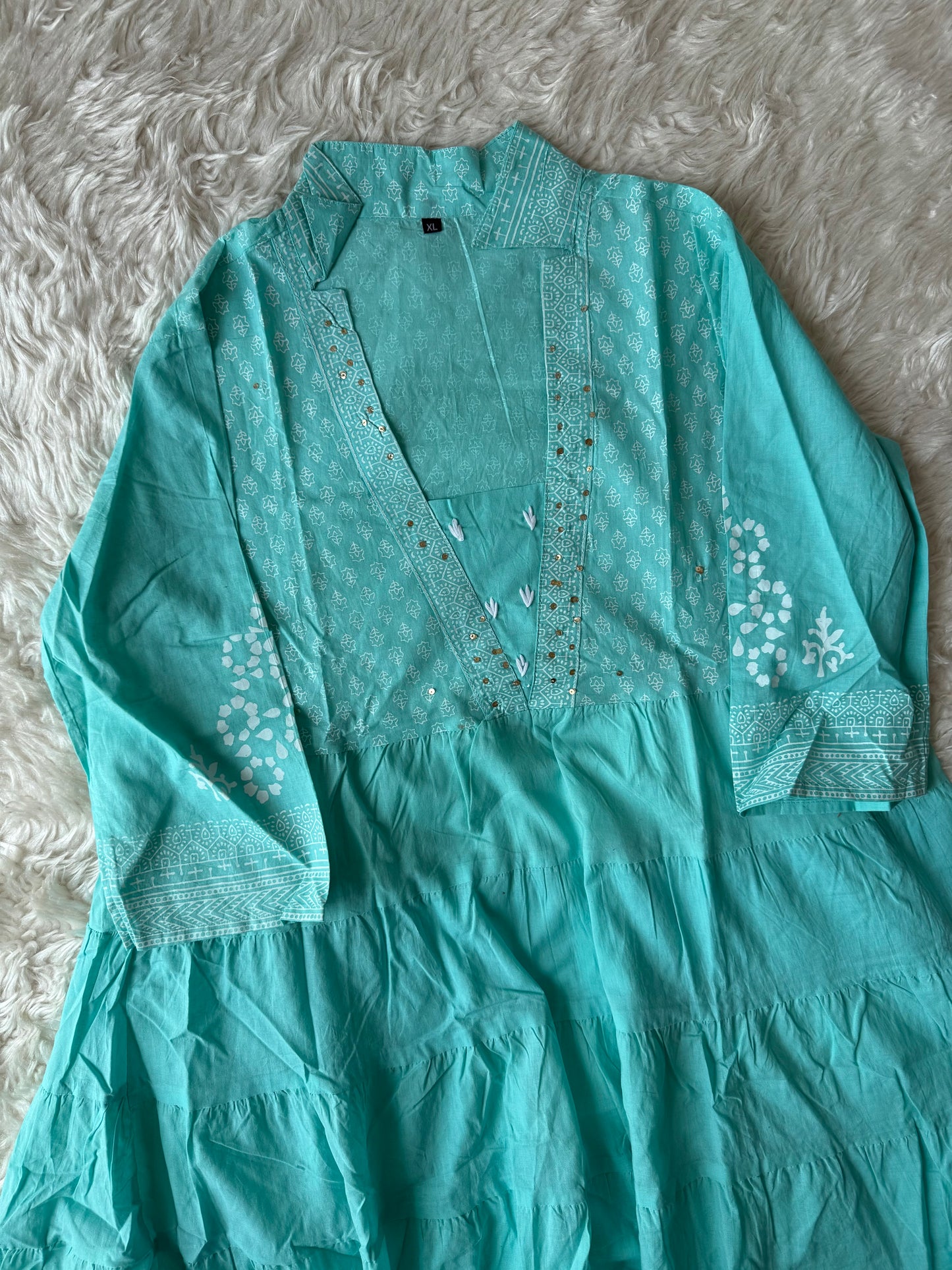 Cotton FLARE Kurti Pant Set