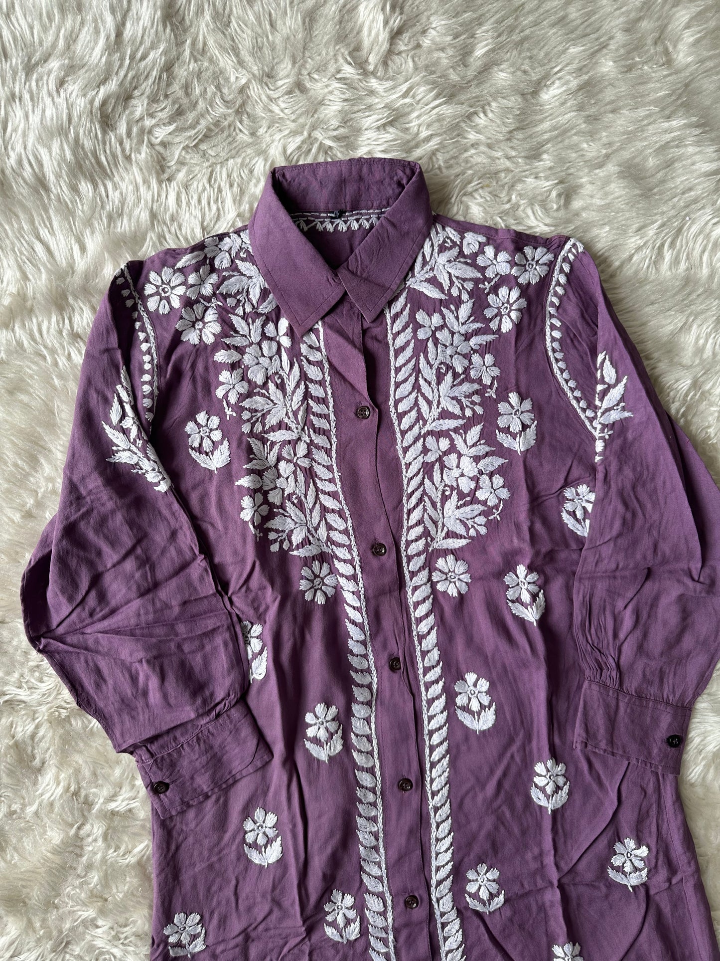 Heavy Rayon Chikankari Co-ord Set