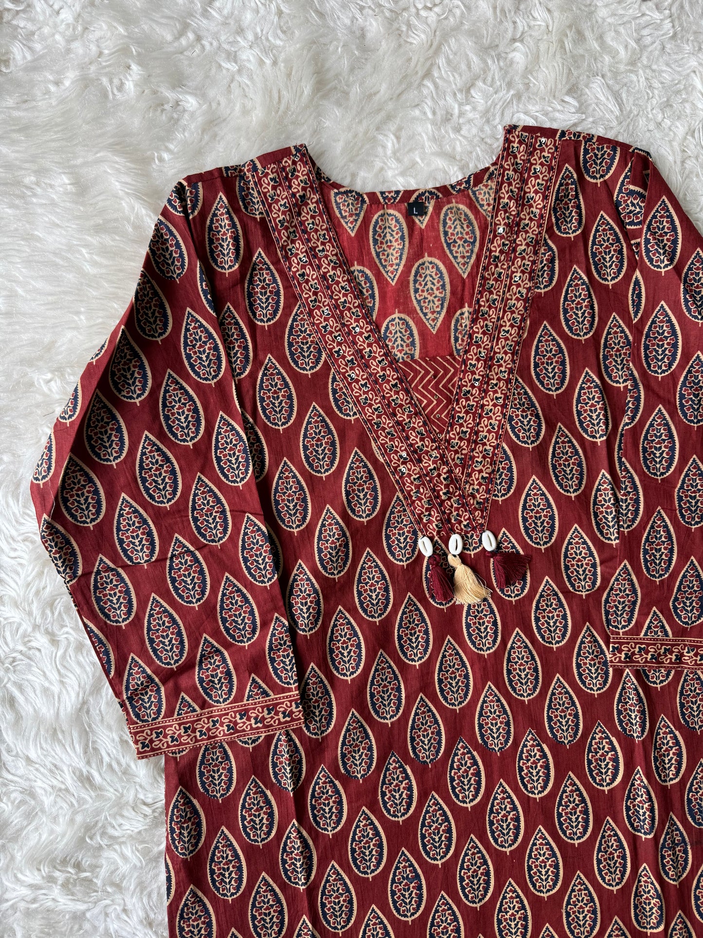 Pure Cotton Kurti Pant Dupatta Set