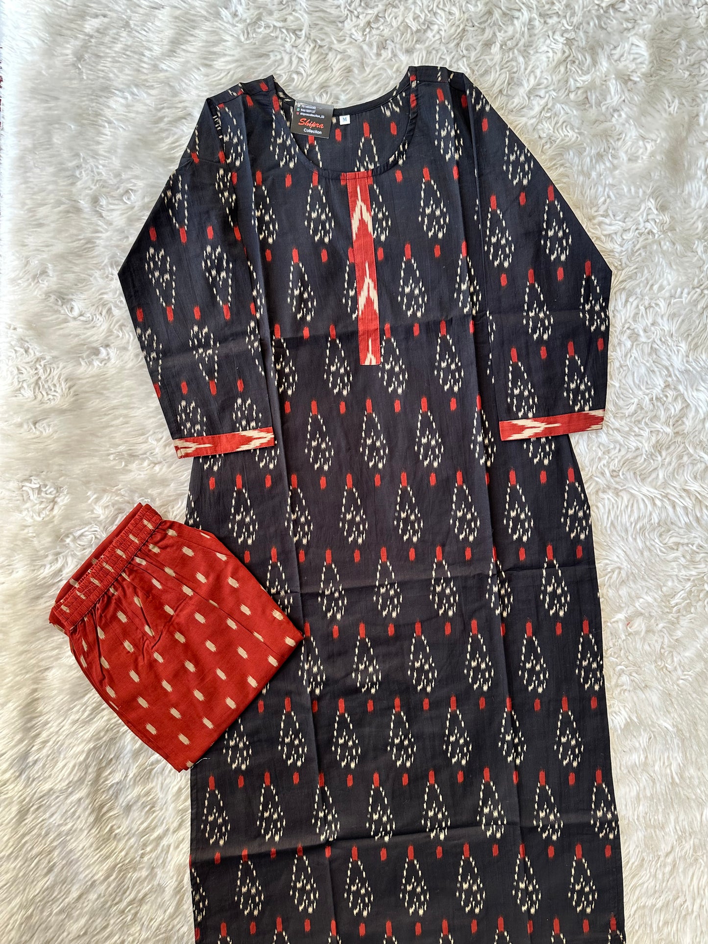 Premium Cotton Kurti Pant Jacket Set