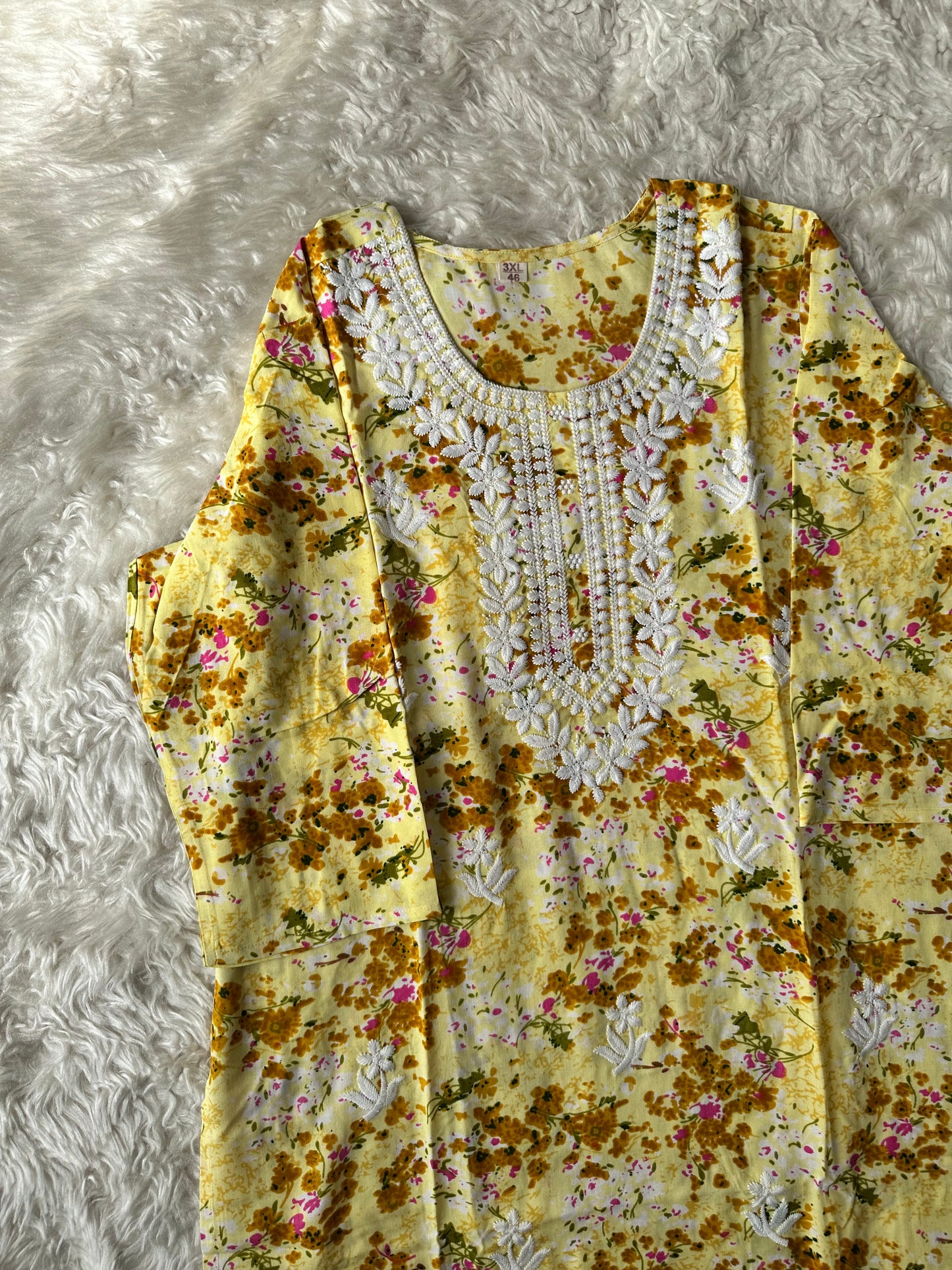 Rayon Kurti Pant Set