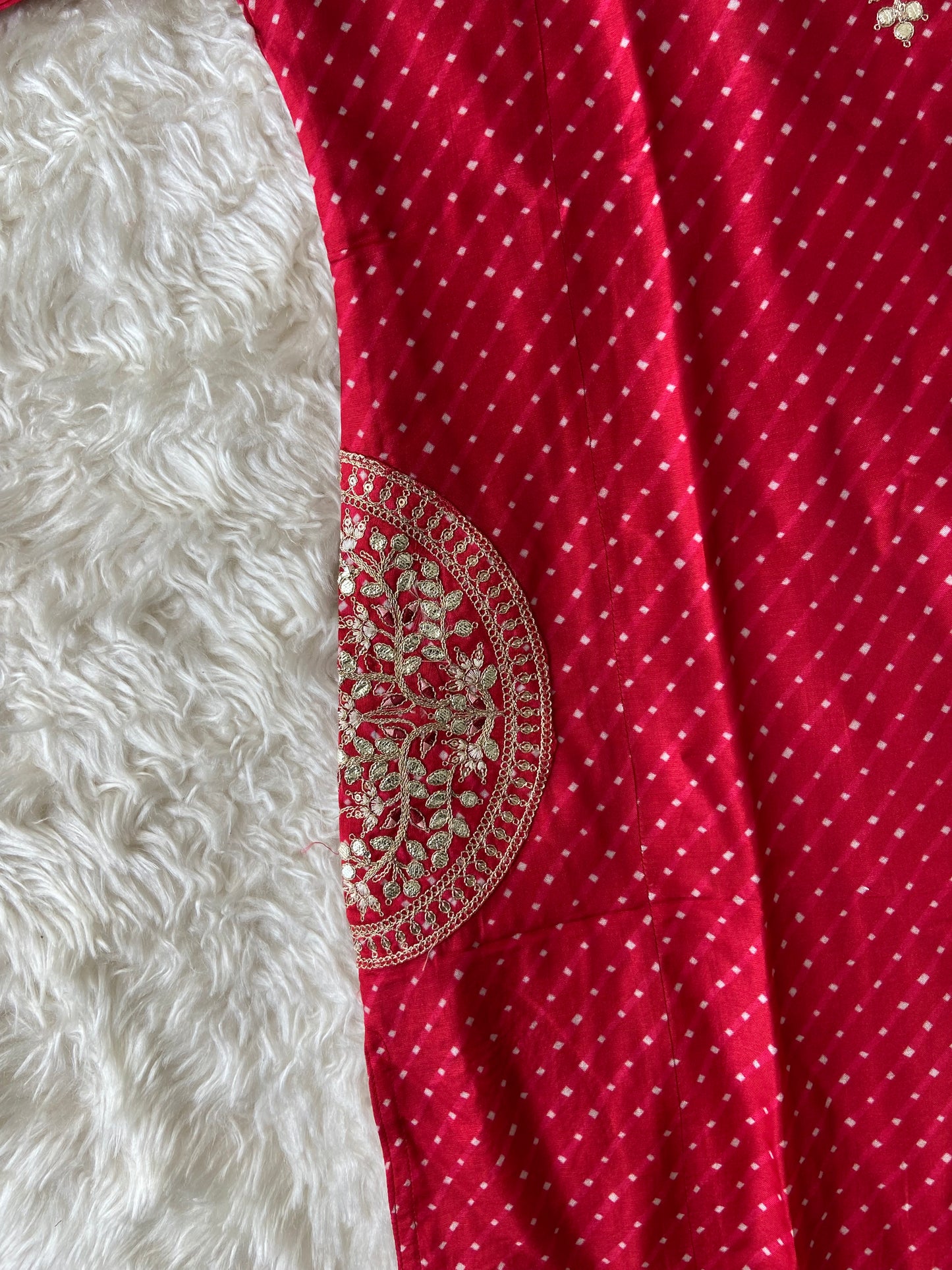 Russian Silk Kurti Pant Dupatta Set