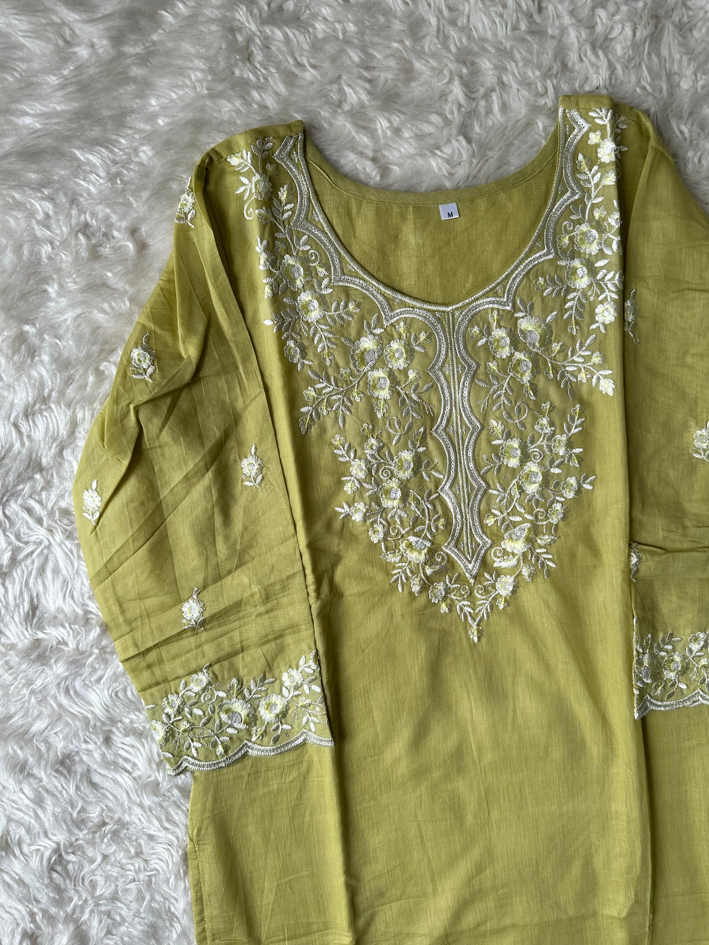 Mul Cotton Kurti Sharara Dupatta Set