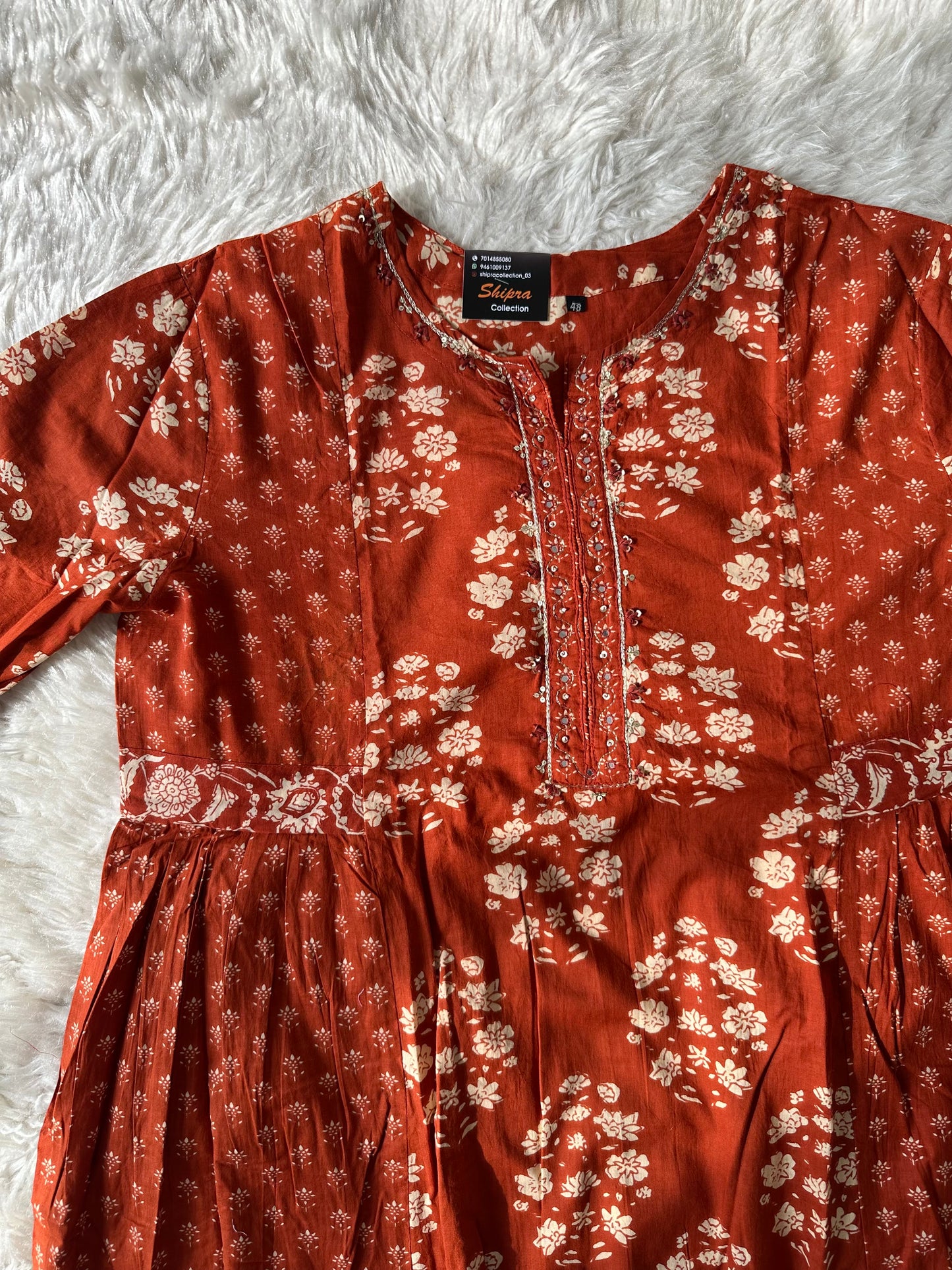Breathable Cotton Kurti Pant Cotton Dupatta Set