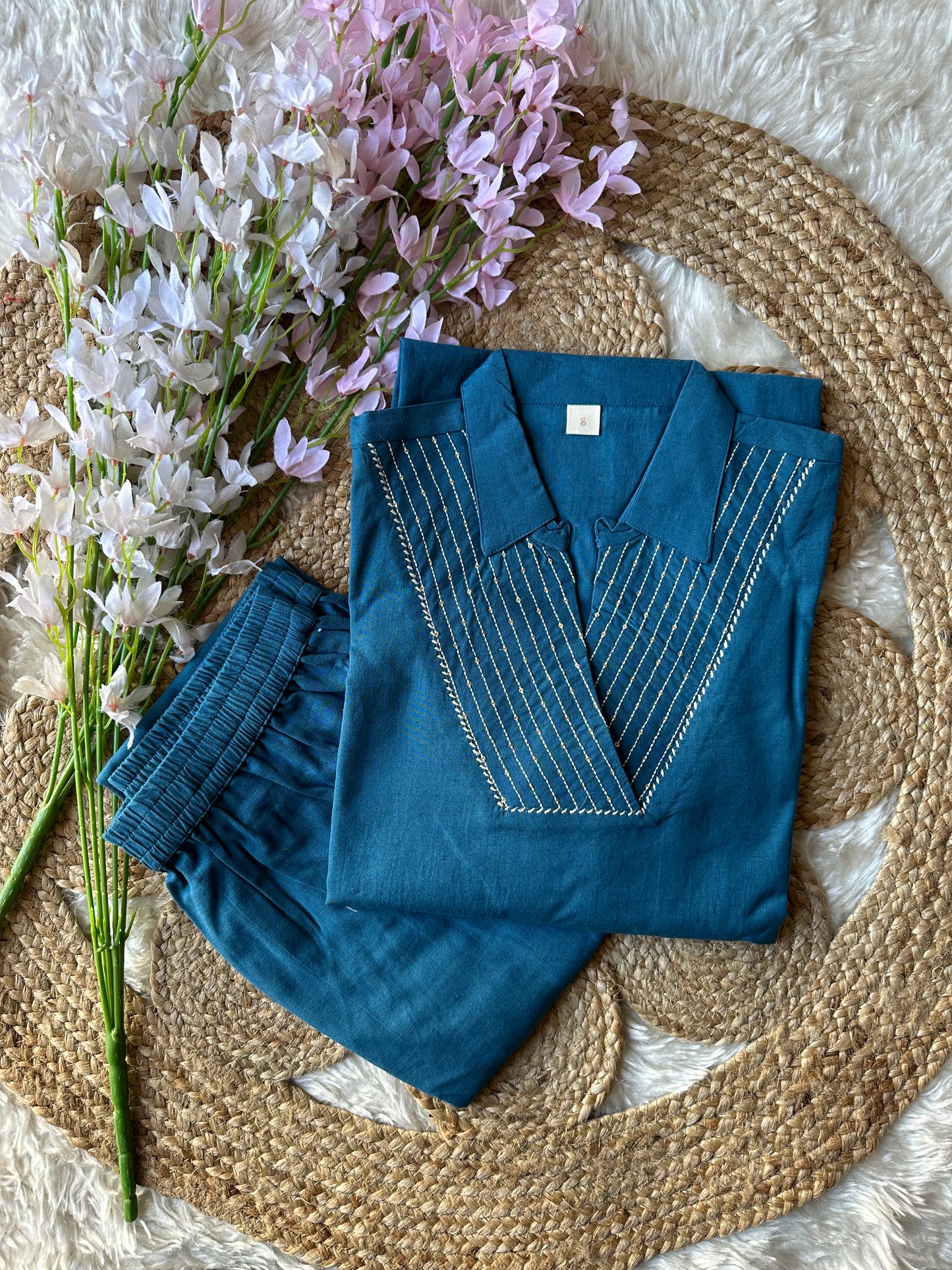 Stock Clearance 🚨 Khadi Cotton Kurti Pant Set