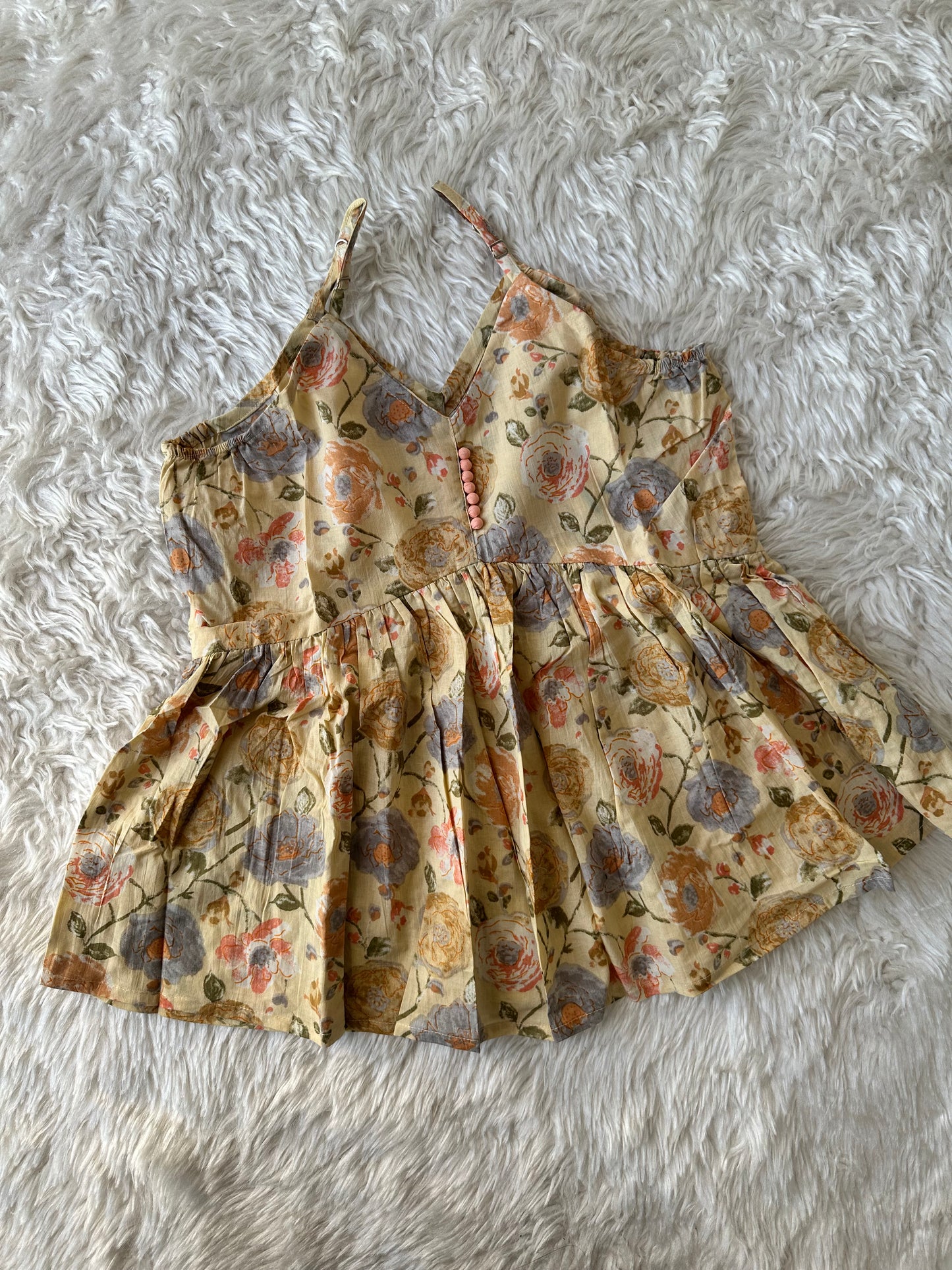Pure Cotton Strap Sleeves Shorts Co-ord Set
