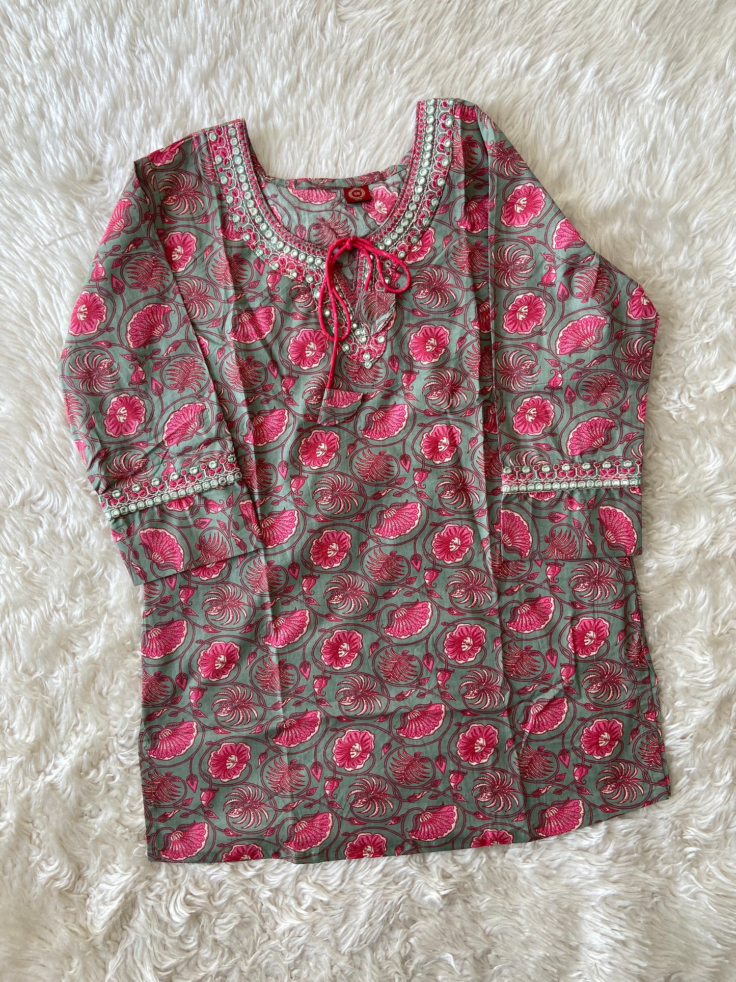 Pure Cotton Short Kurti