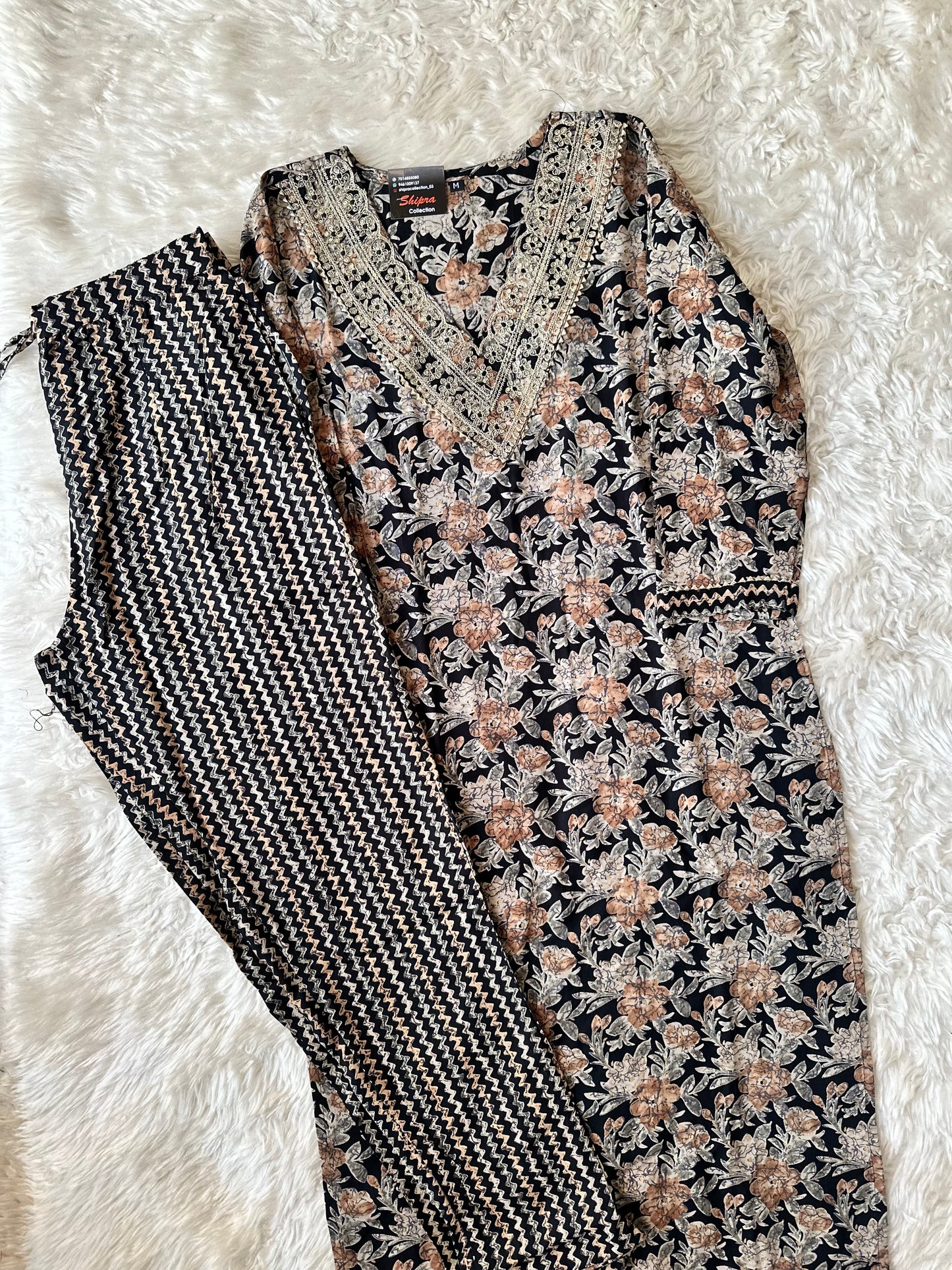 Rayon Kurti Pant Set