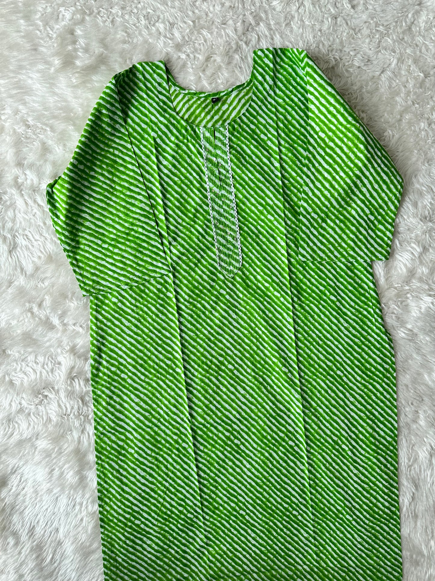 Cotton Lehariya Kurti