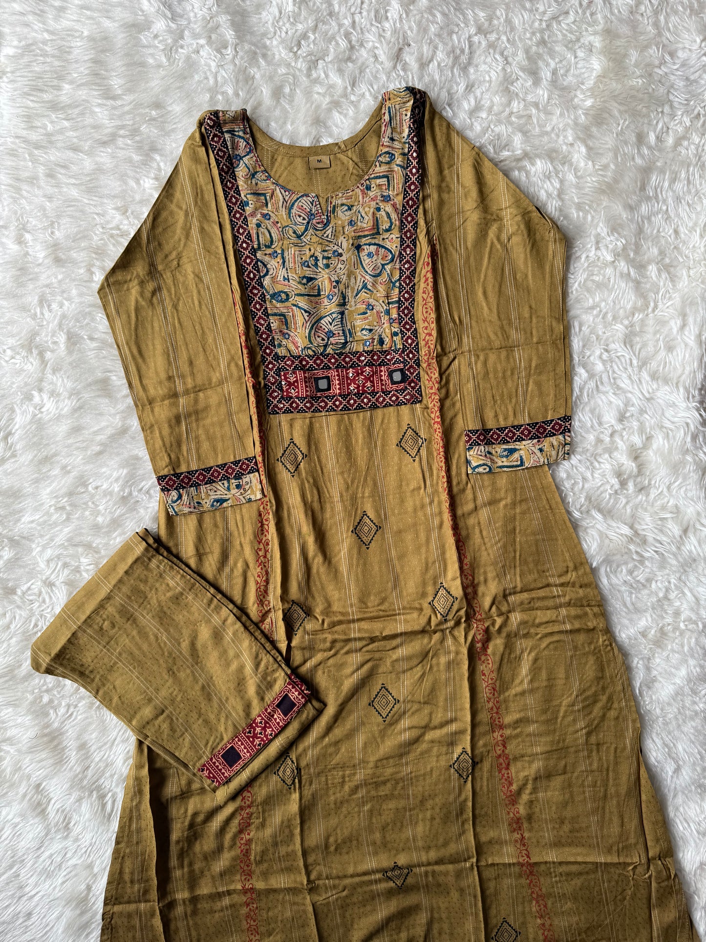 Rayon Kurti Pant Set