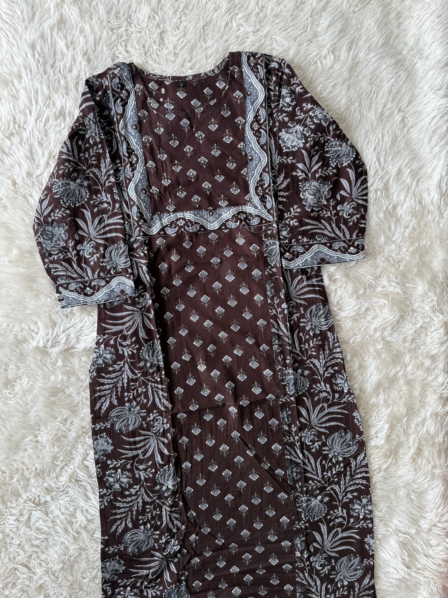 Budget Friendly Kurti Pant Dupatta Set