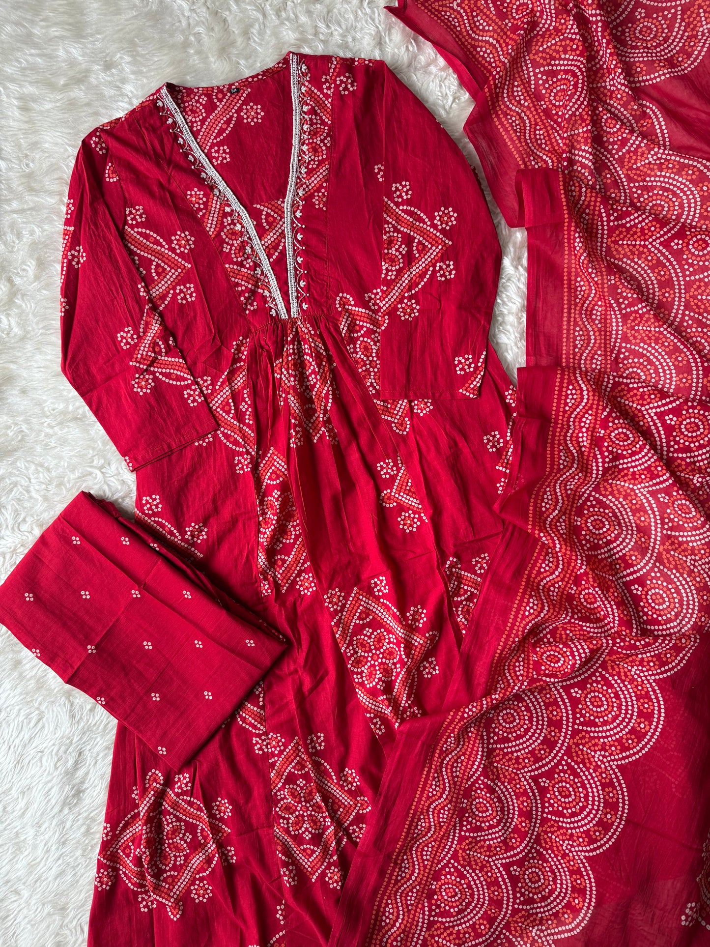 Premium Cotton Kurti Pant Dupatta Set