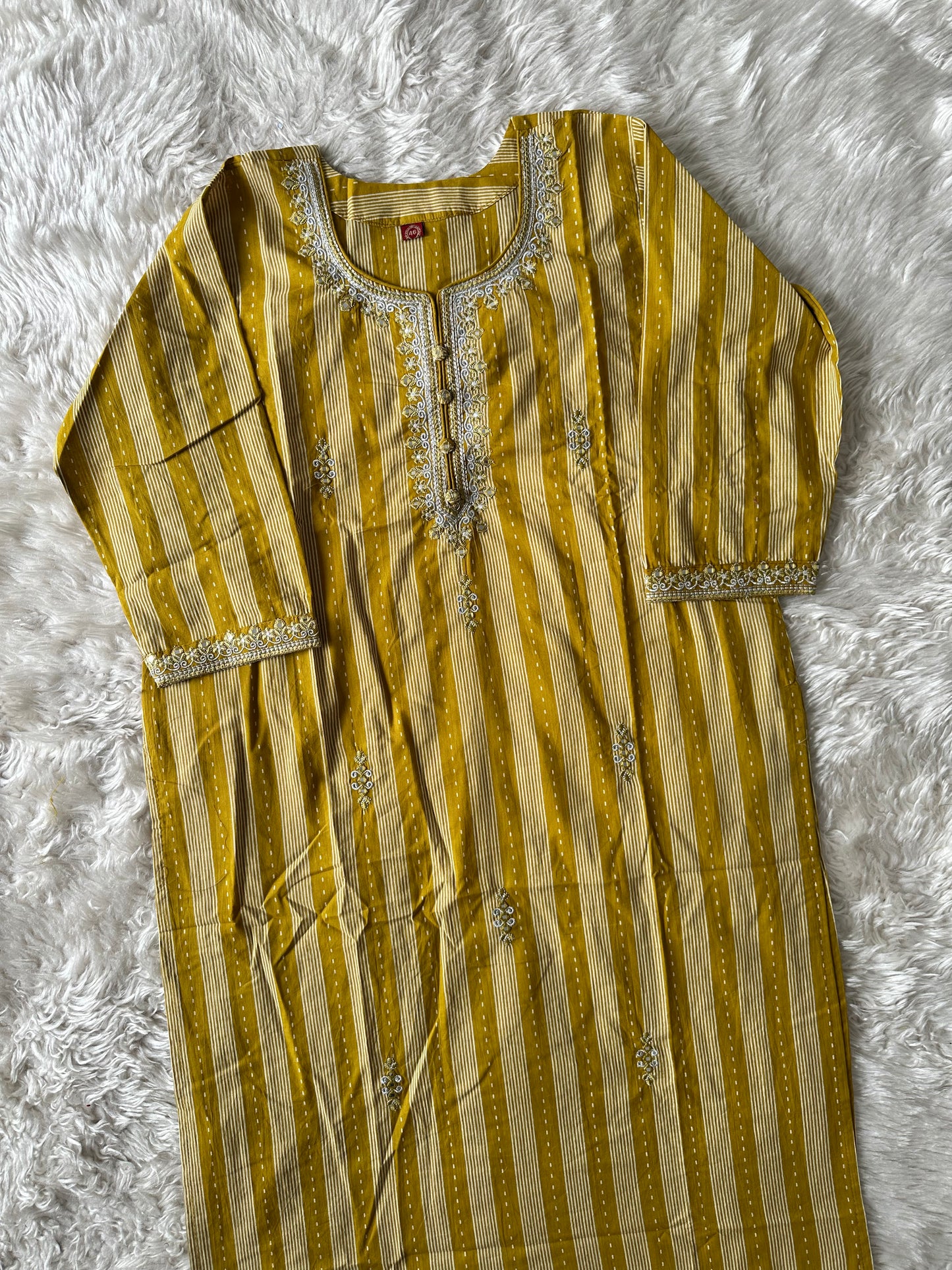 Pure Cotton Kurti Pant Dupatta Set