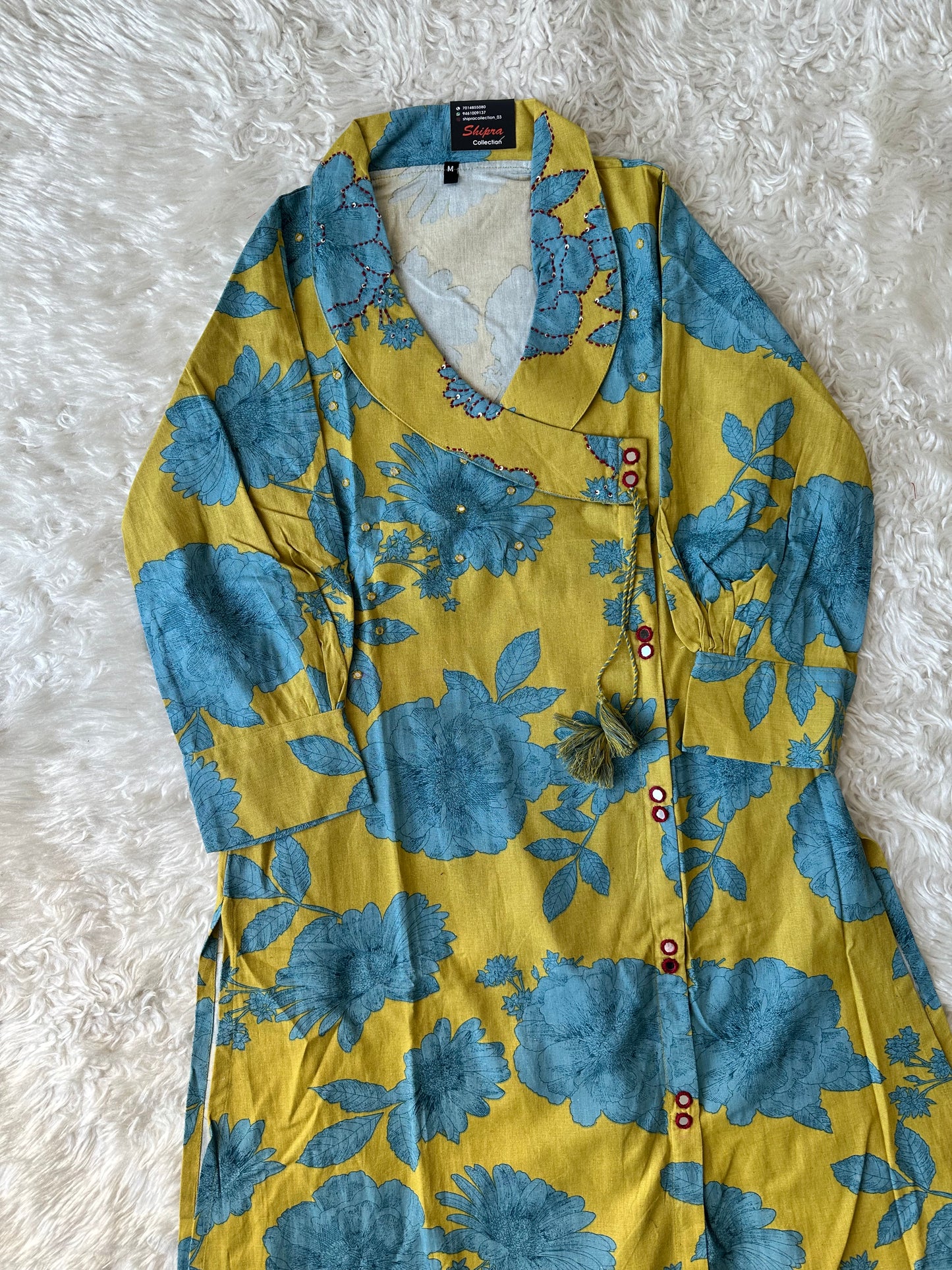 Khadi Cotton Kurti Plazo Set