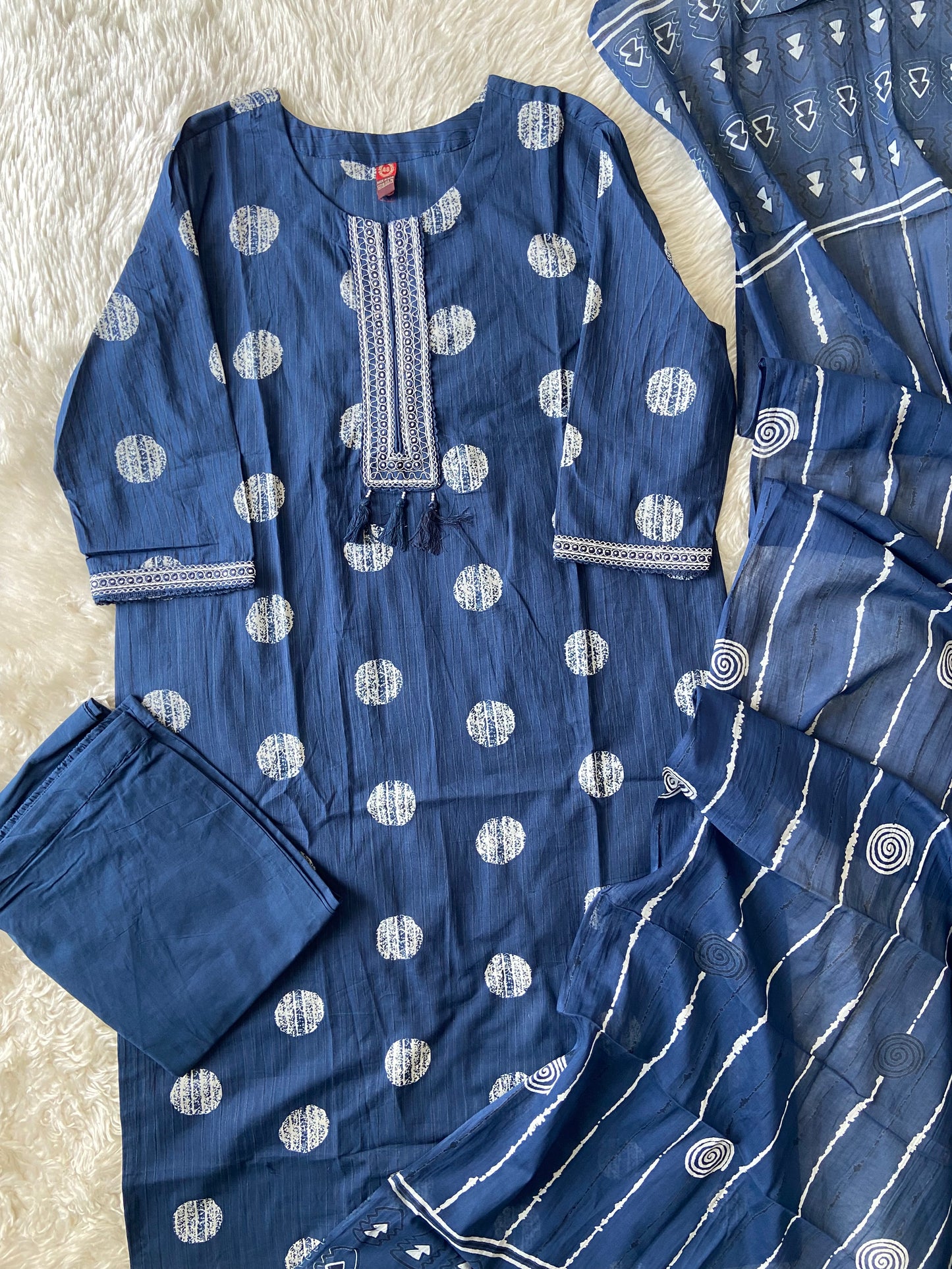 Budget Friendly Kurti Pant Dupatta Set