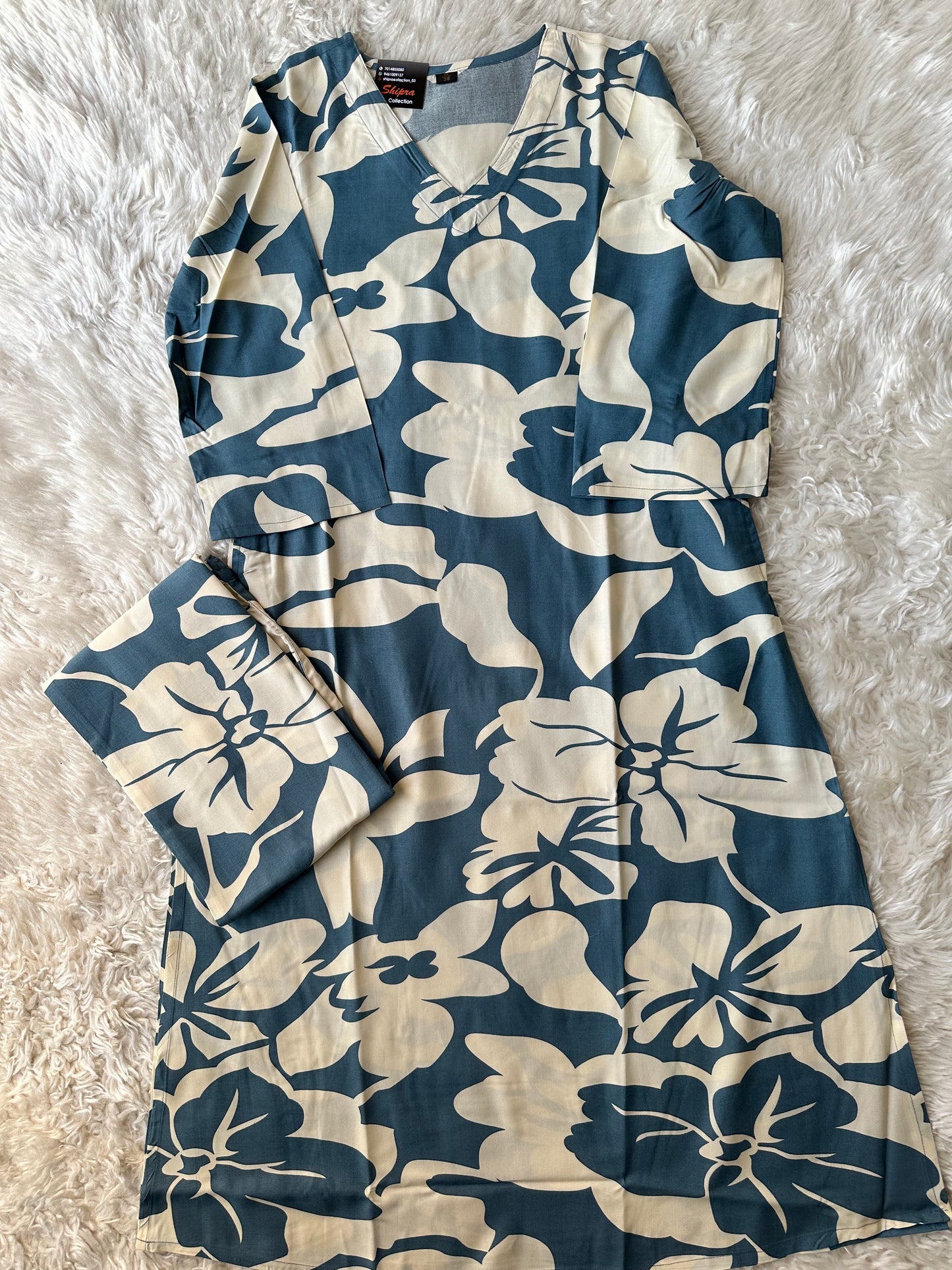 Makhan Fabric feel💕 Kurti Plazo Set