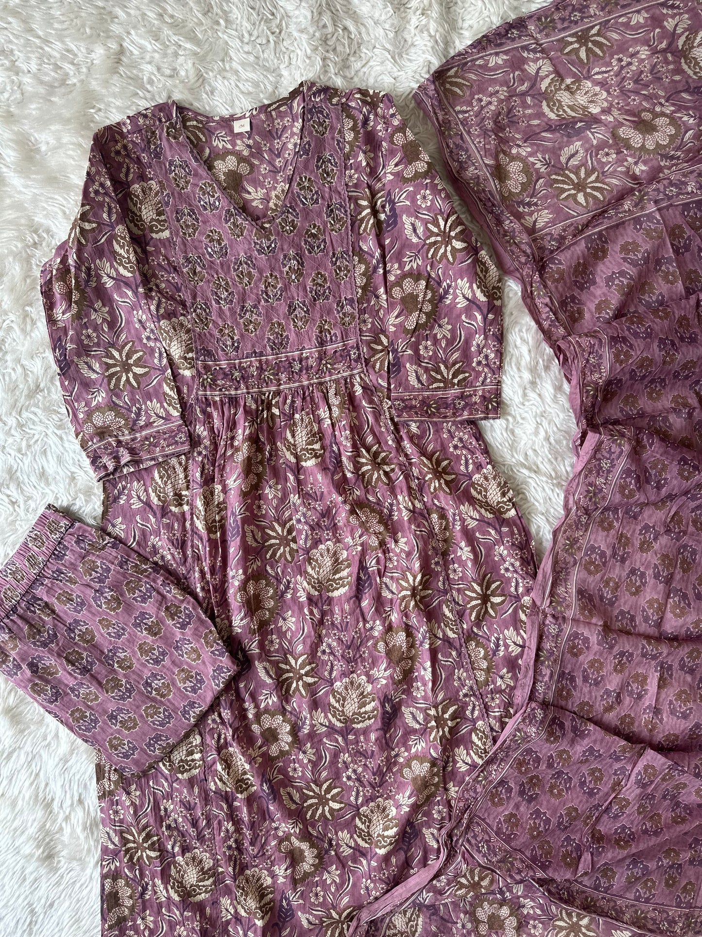 Premium Cotton Kurti Pant Dupatta Set
