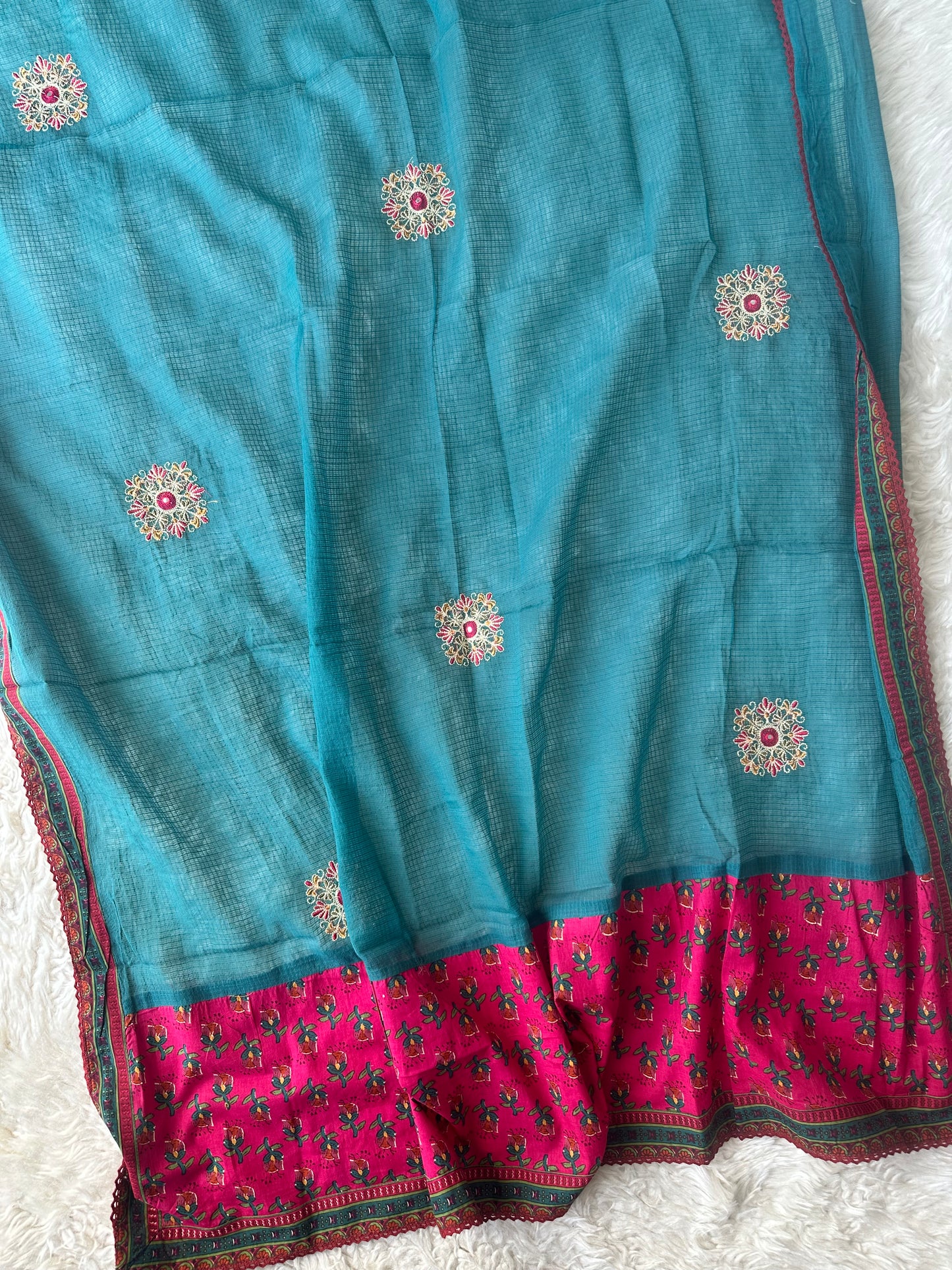 Premium Cotton FLARE Kurti Plazo Dupatta Set