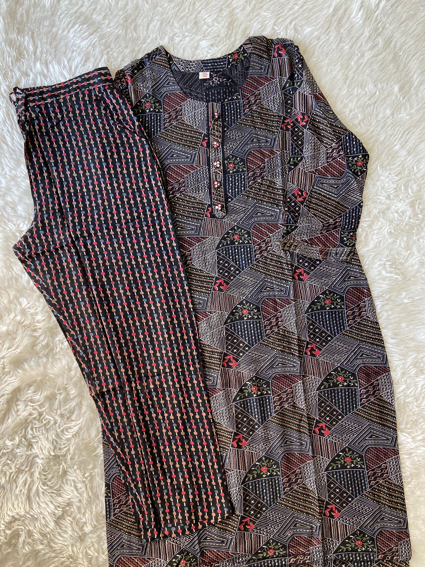 Soft Rayon Kurti Pant Set