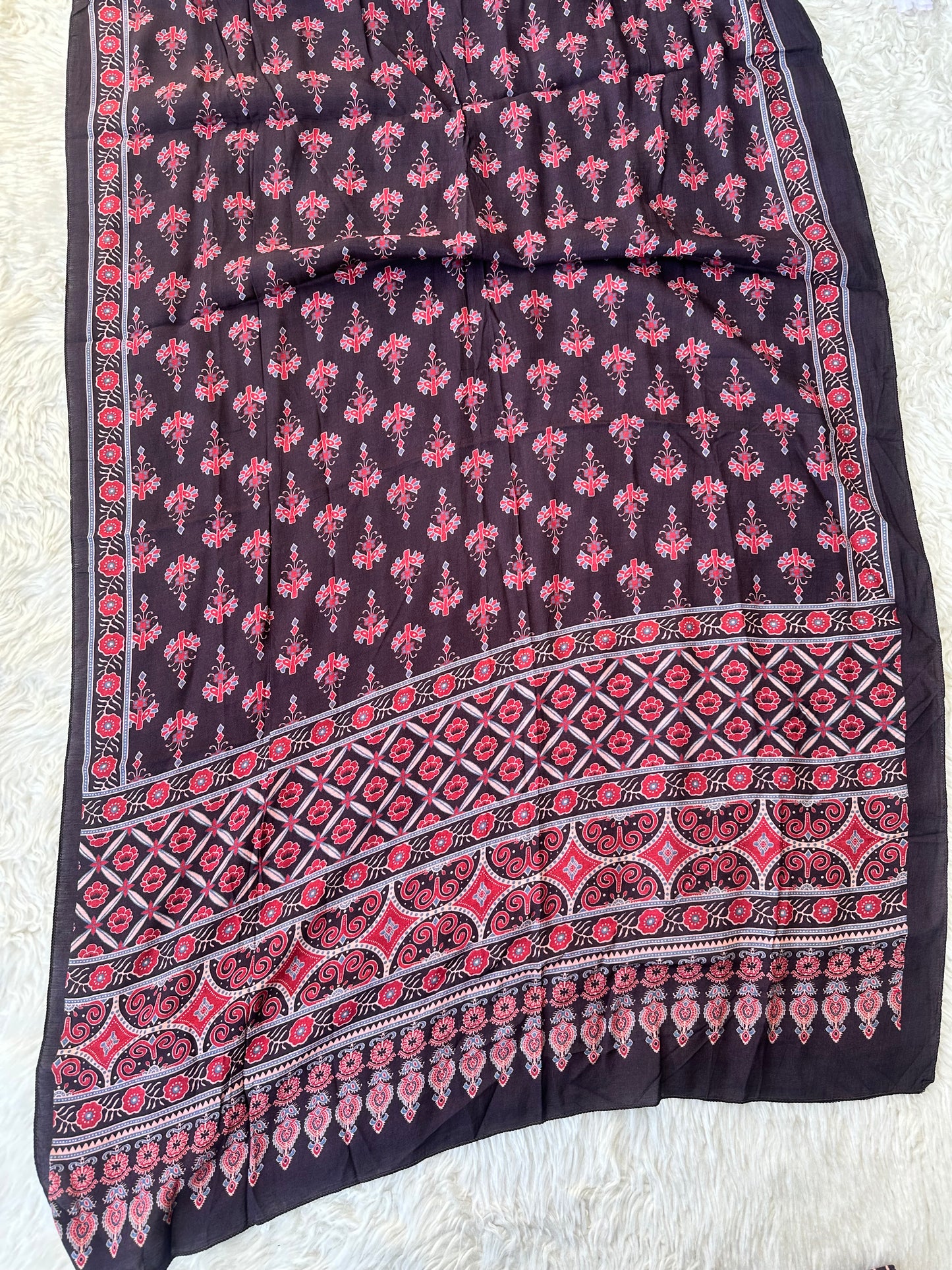 Crepe Silk Kurti Pant Dupatta Set