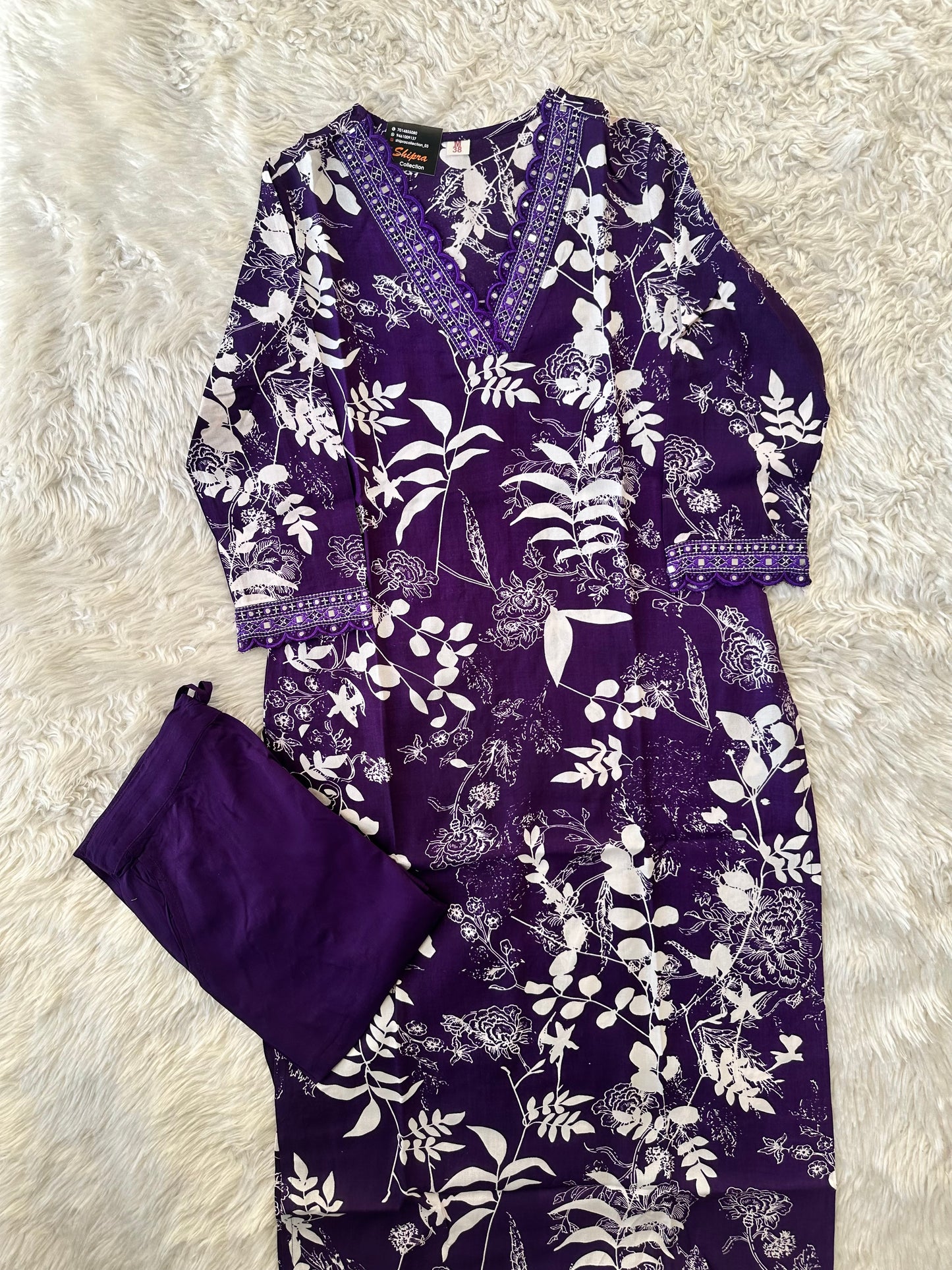 Rayon Kurti Pant Set