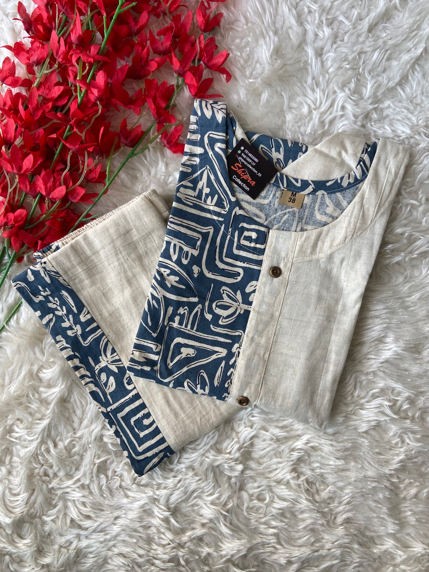 Soft Khadi Cotton Co-ord Set
