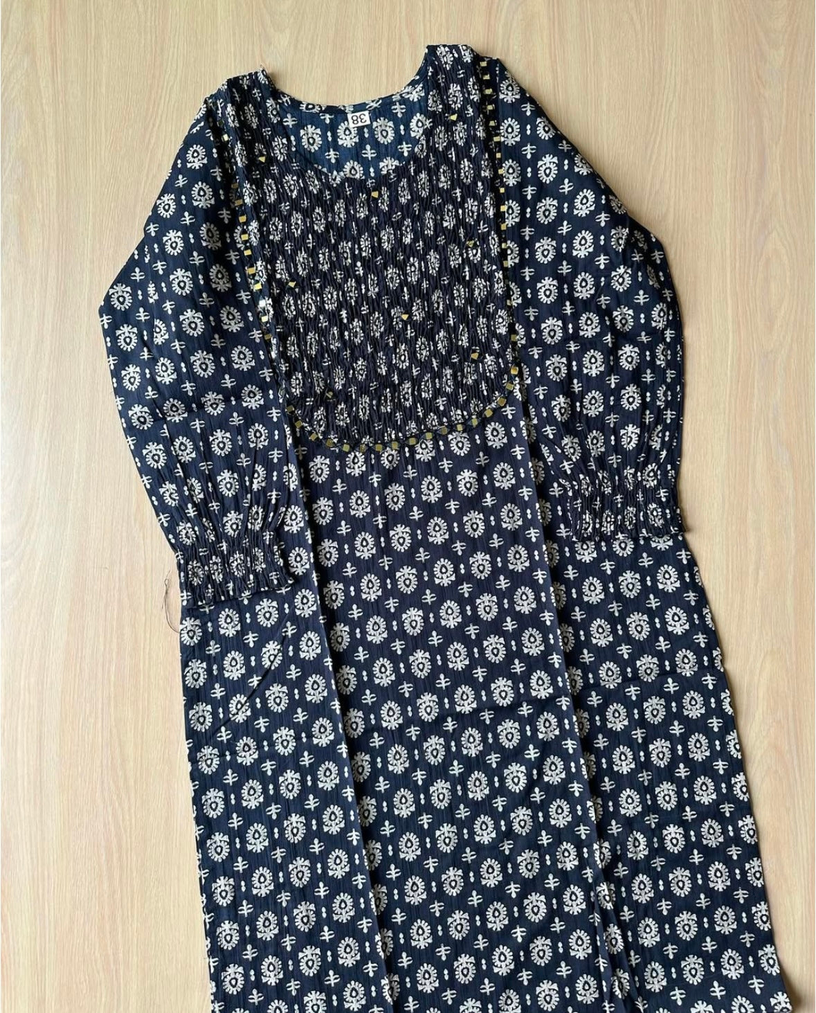 Premium Cotton kurti with smocking details