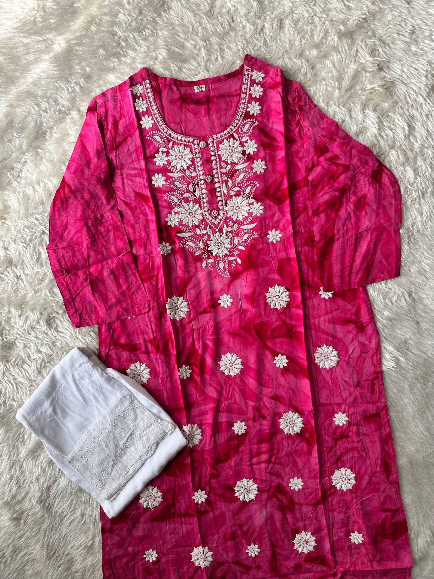 Rayon Kurti Pant Set