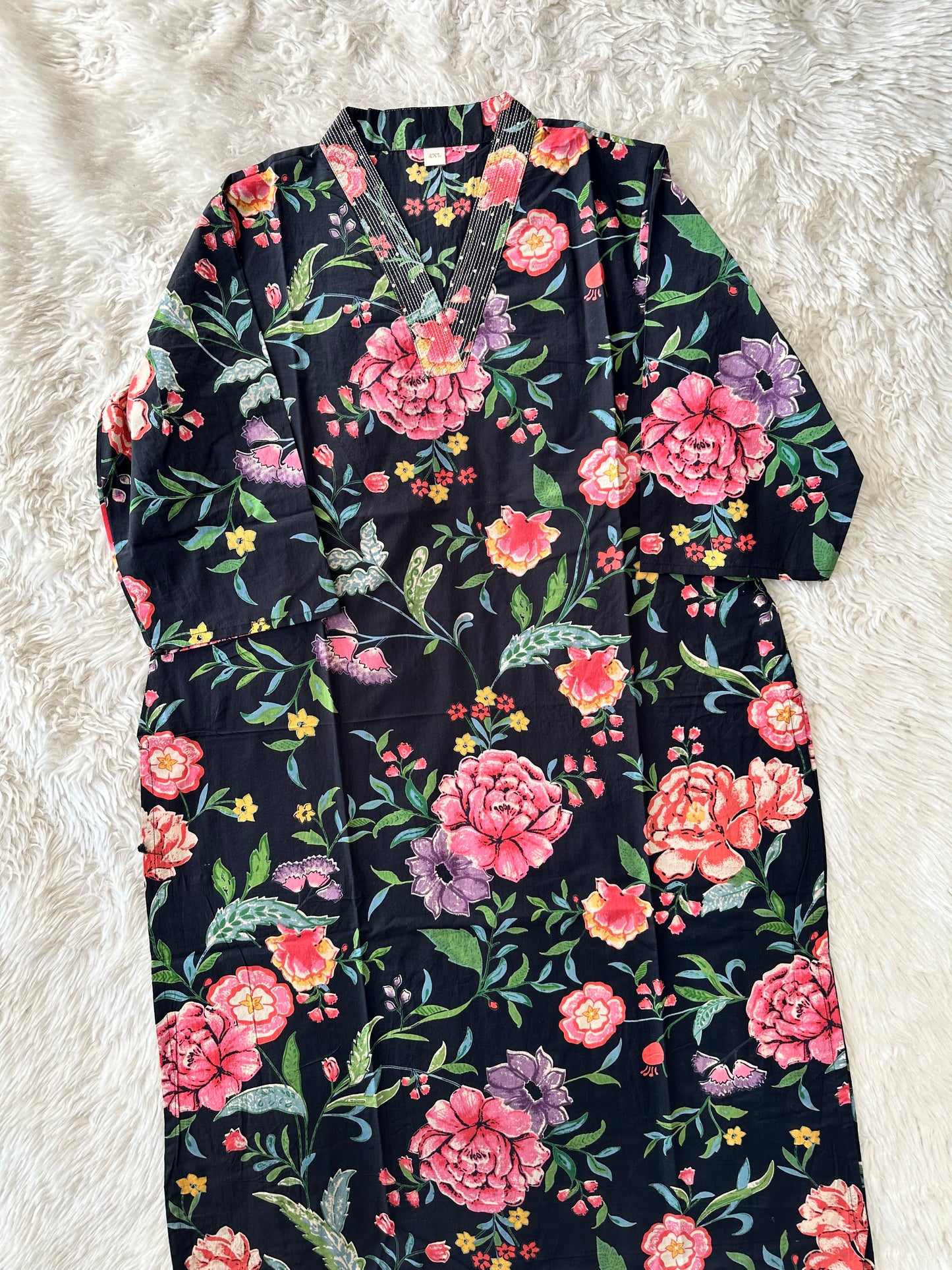 Premium Cotton V- Neck Kurti