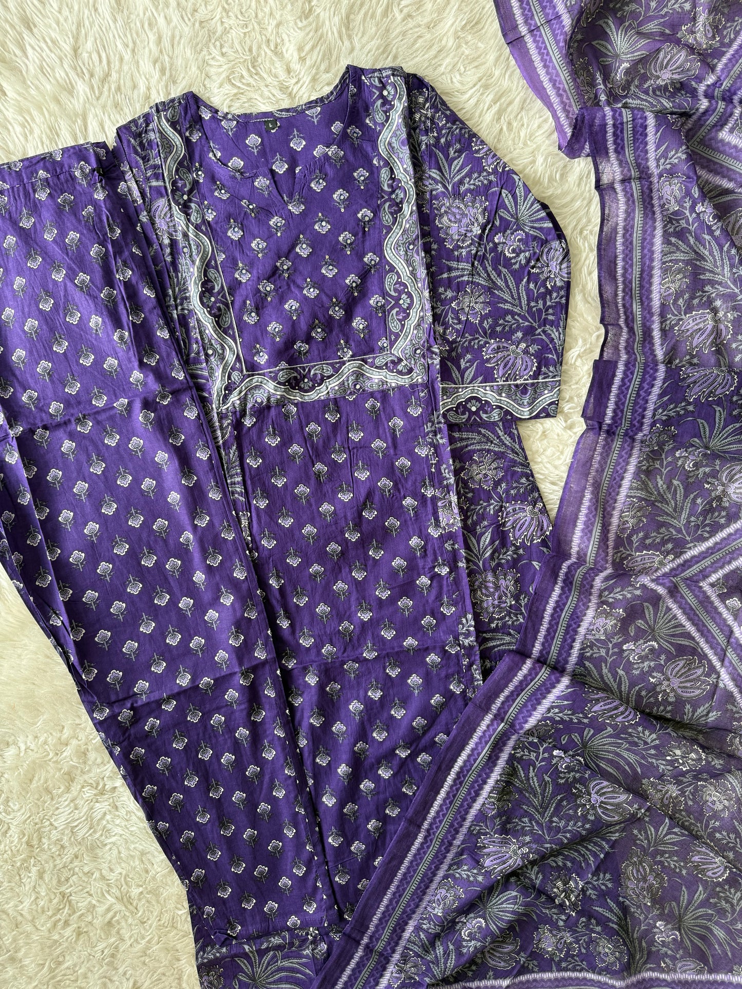 Budget Friendly Kurti Pant Dupatta Set