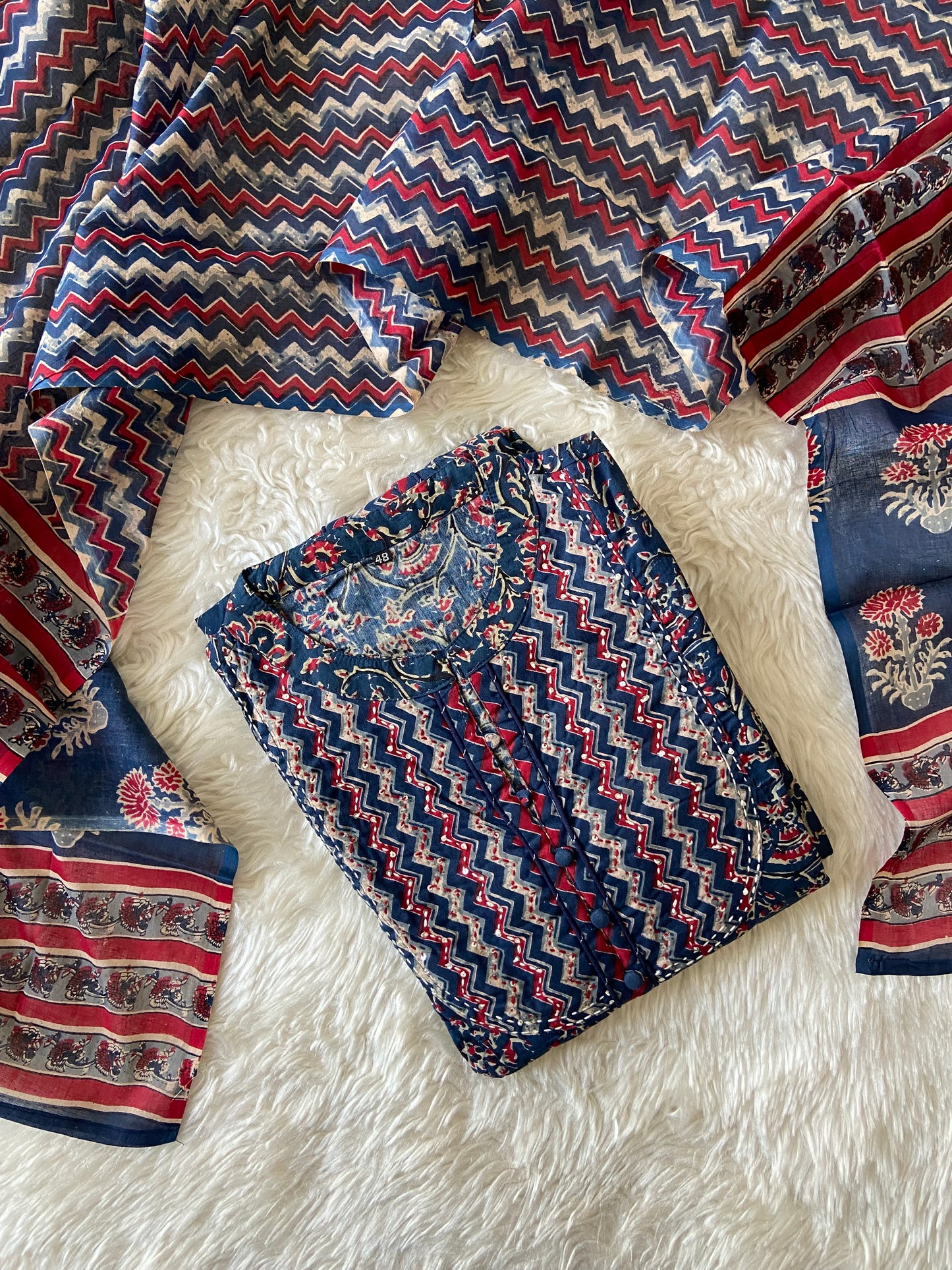 Premium Cotton Kurti Dupatta Set