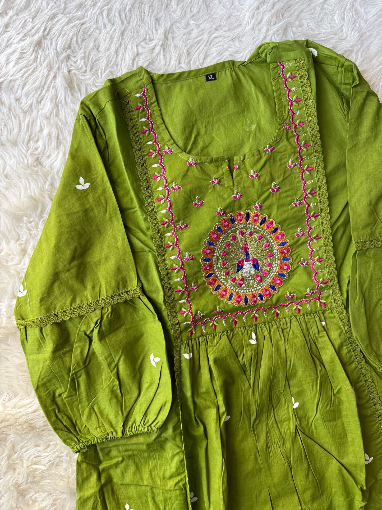 Cotton FLARE Kurti Pant Set