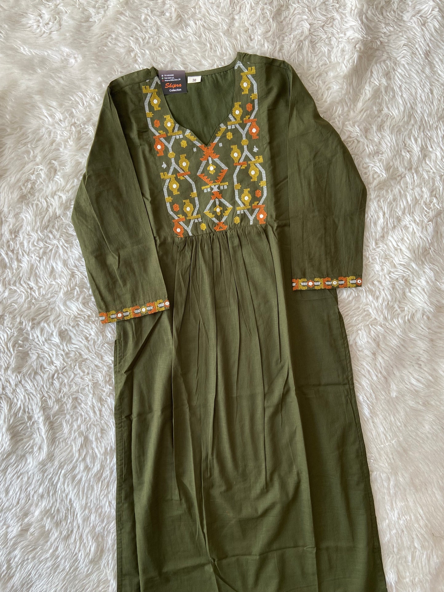 Mul Cotton Kurti Pant Dupatta Set