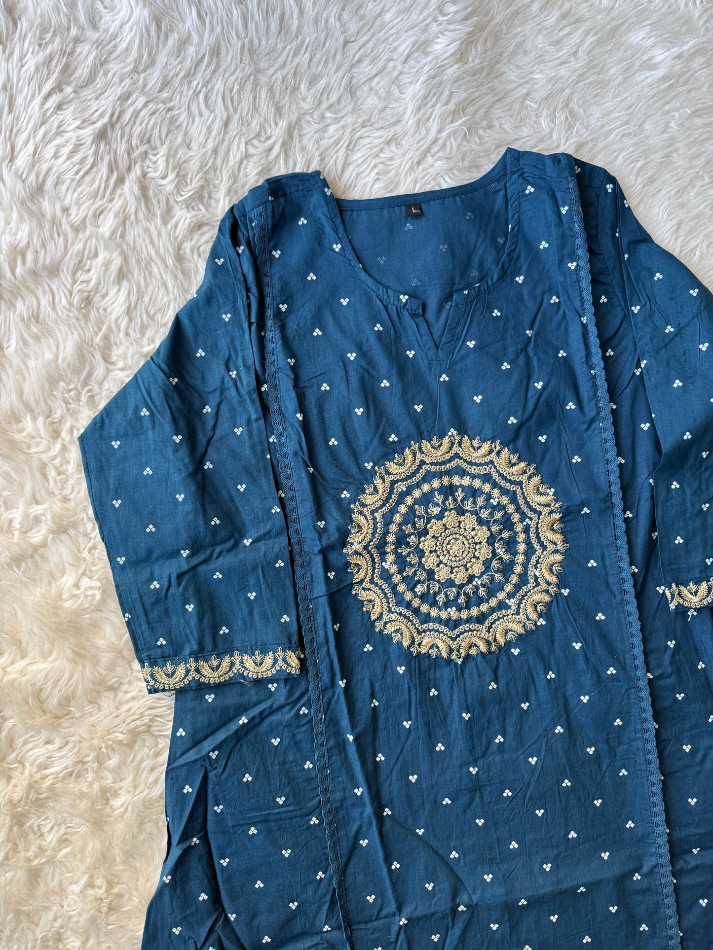 Cotton FLARE Kurti Pant Set