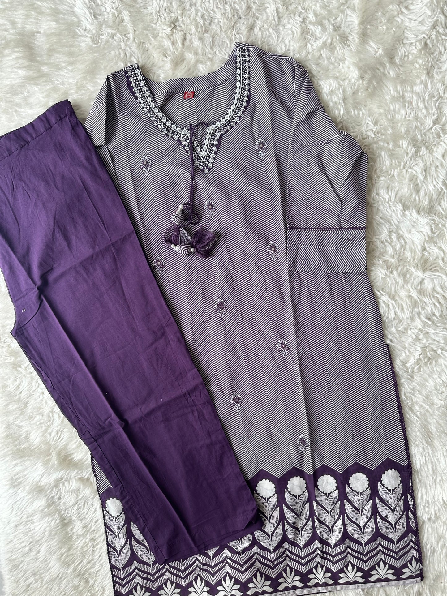 Budget Friendly Kurti Pant Dupatta Set