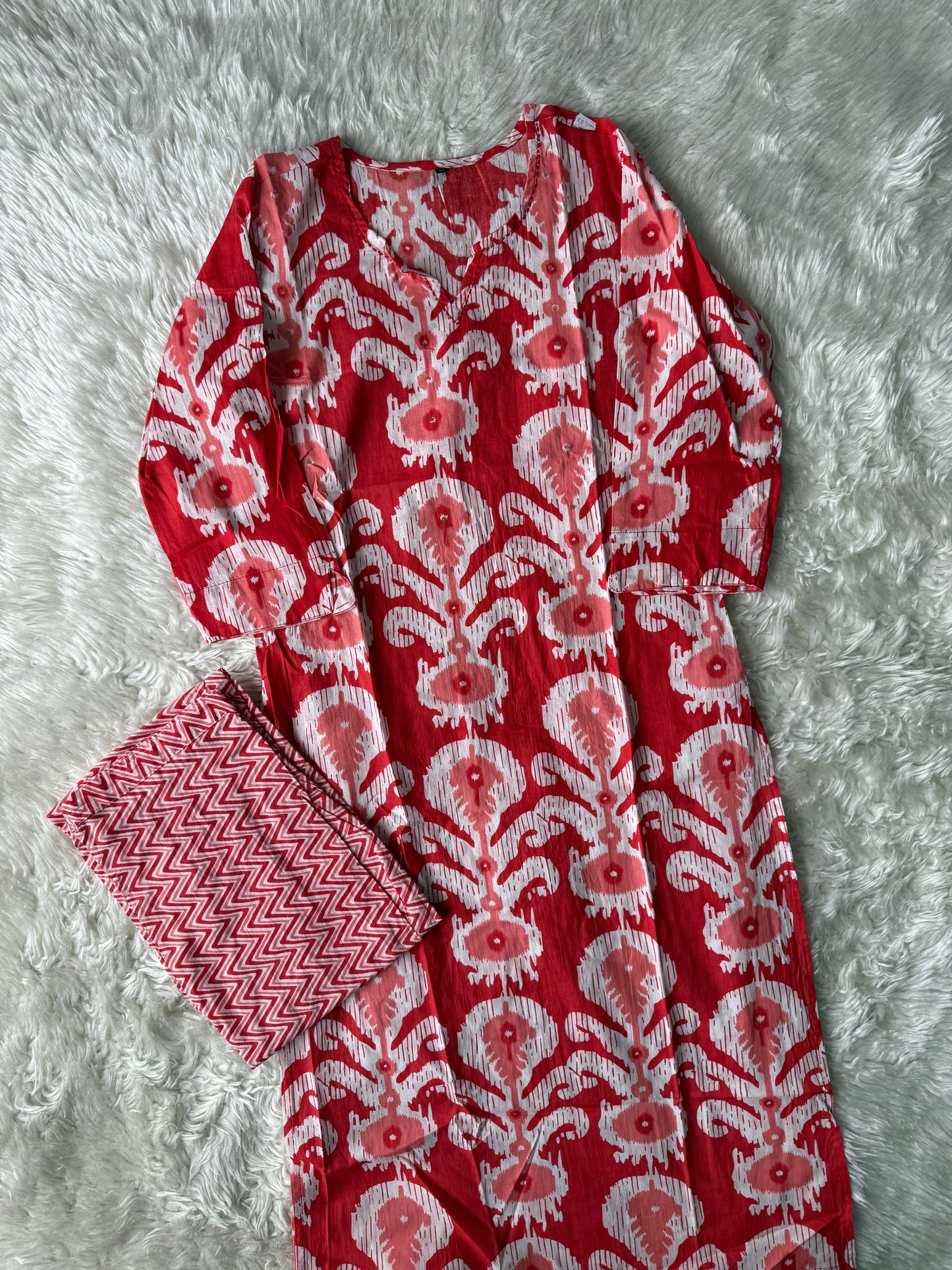 Cotton Kurti Pant Set