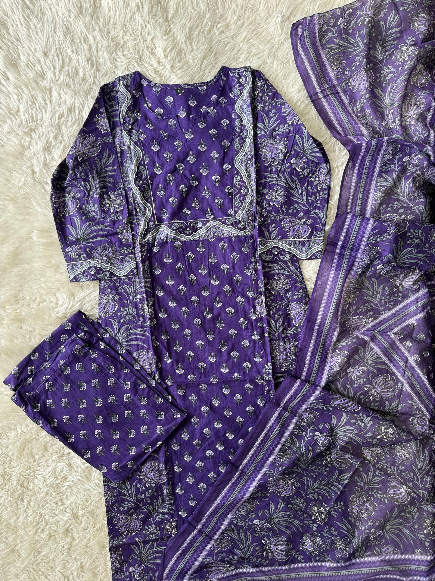 Budget Friendly Kurti Pant Dupatta Set