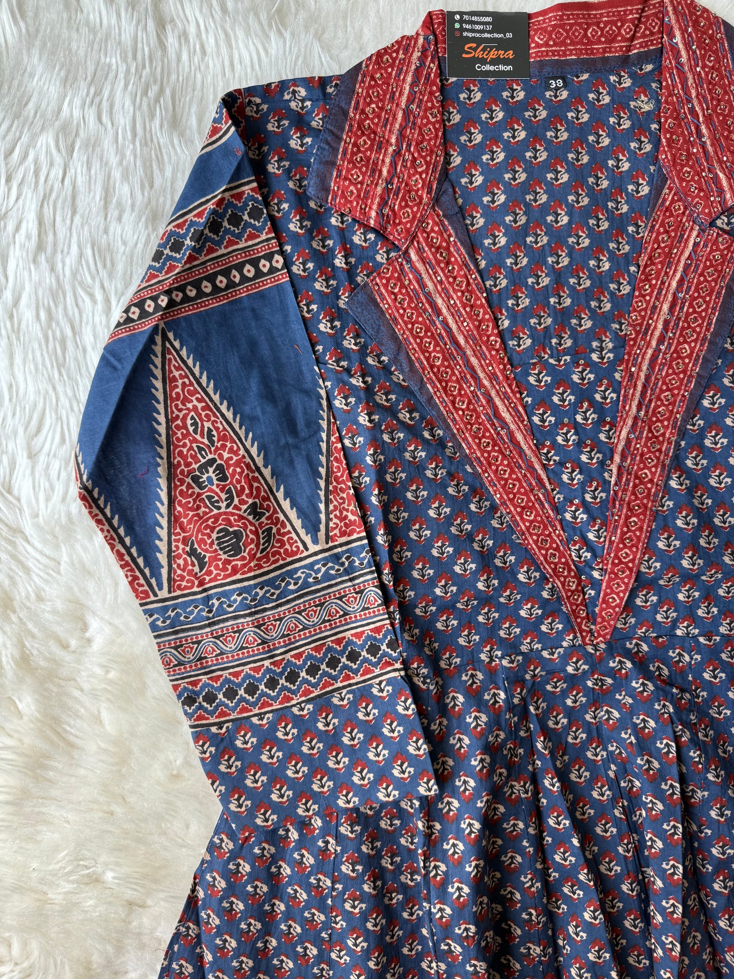 Premium Cotton Flare Kurti Pant Dupatta Set