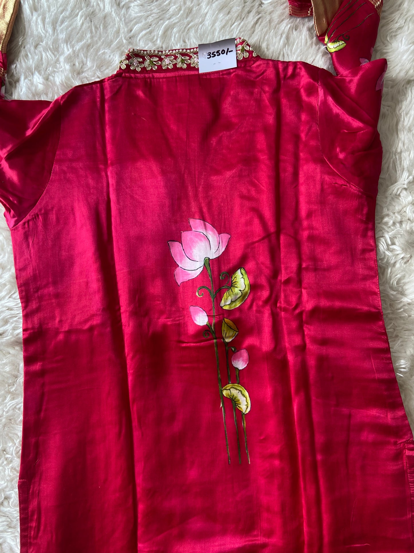 Gazi Silk Kurti Pant Dupatta Set