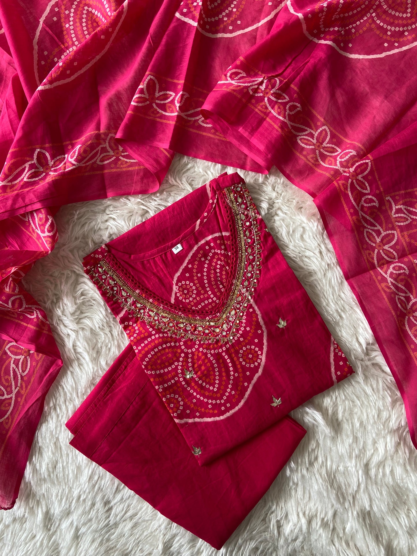 Premium Cotton Kurti Pant Dupatta Set
