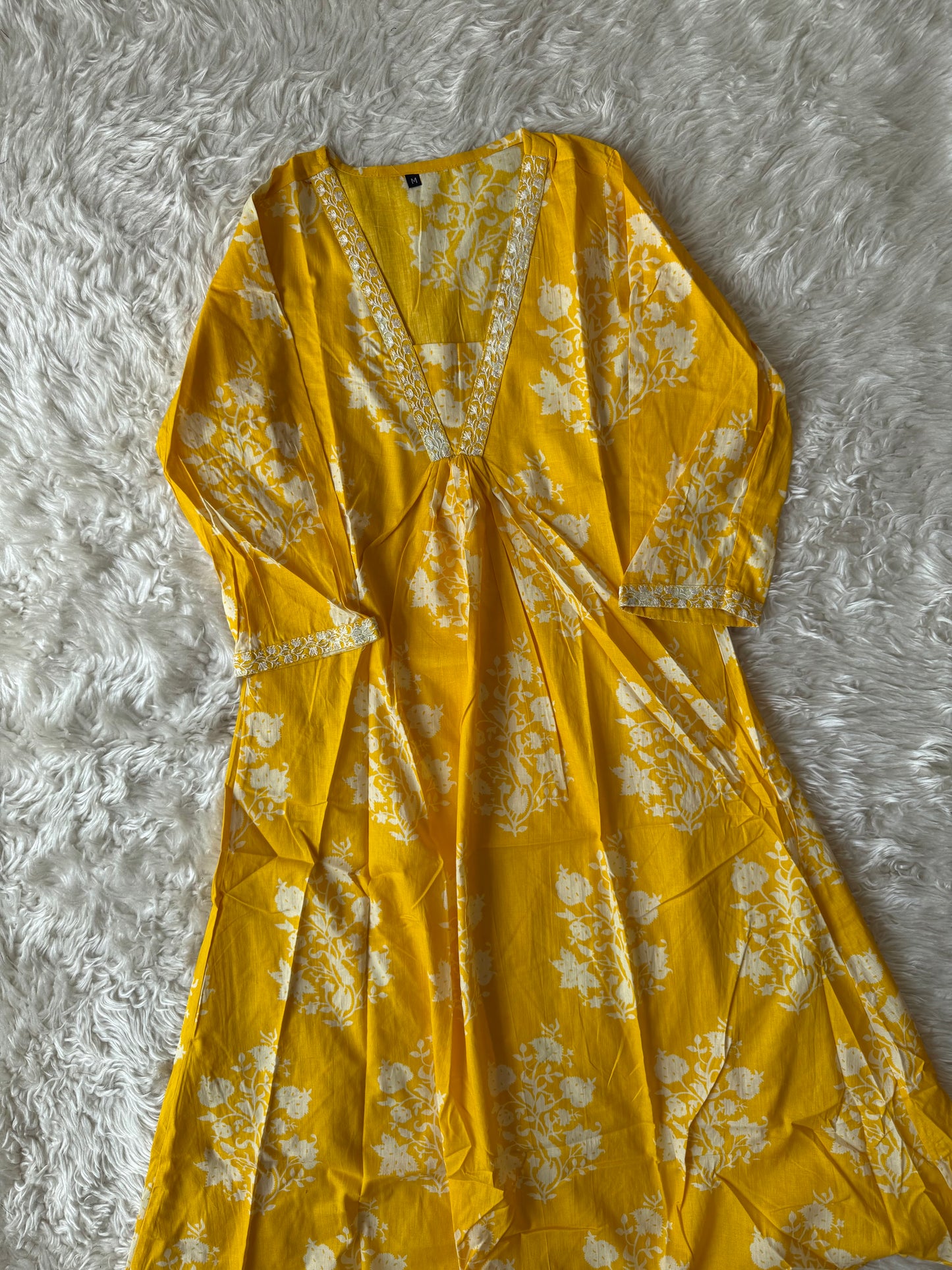 Cotton Flare Kurti Pant Set
