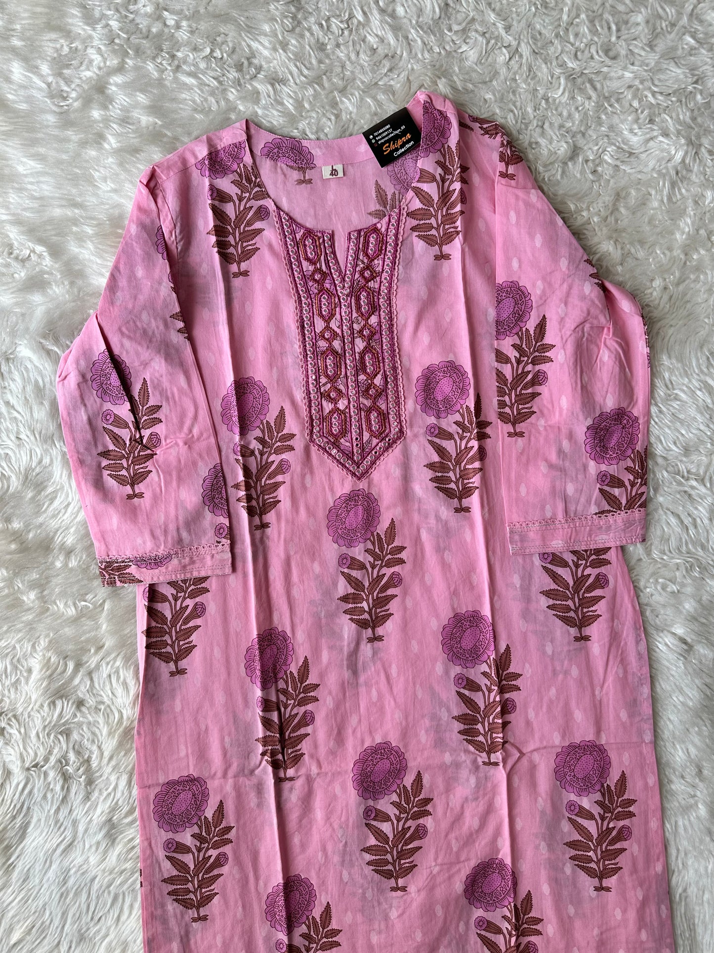 Premium Cotton Kurti Pant Dupatta Set