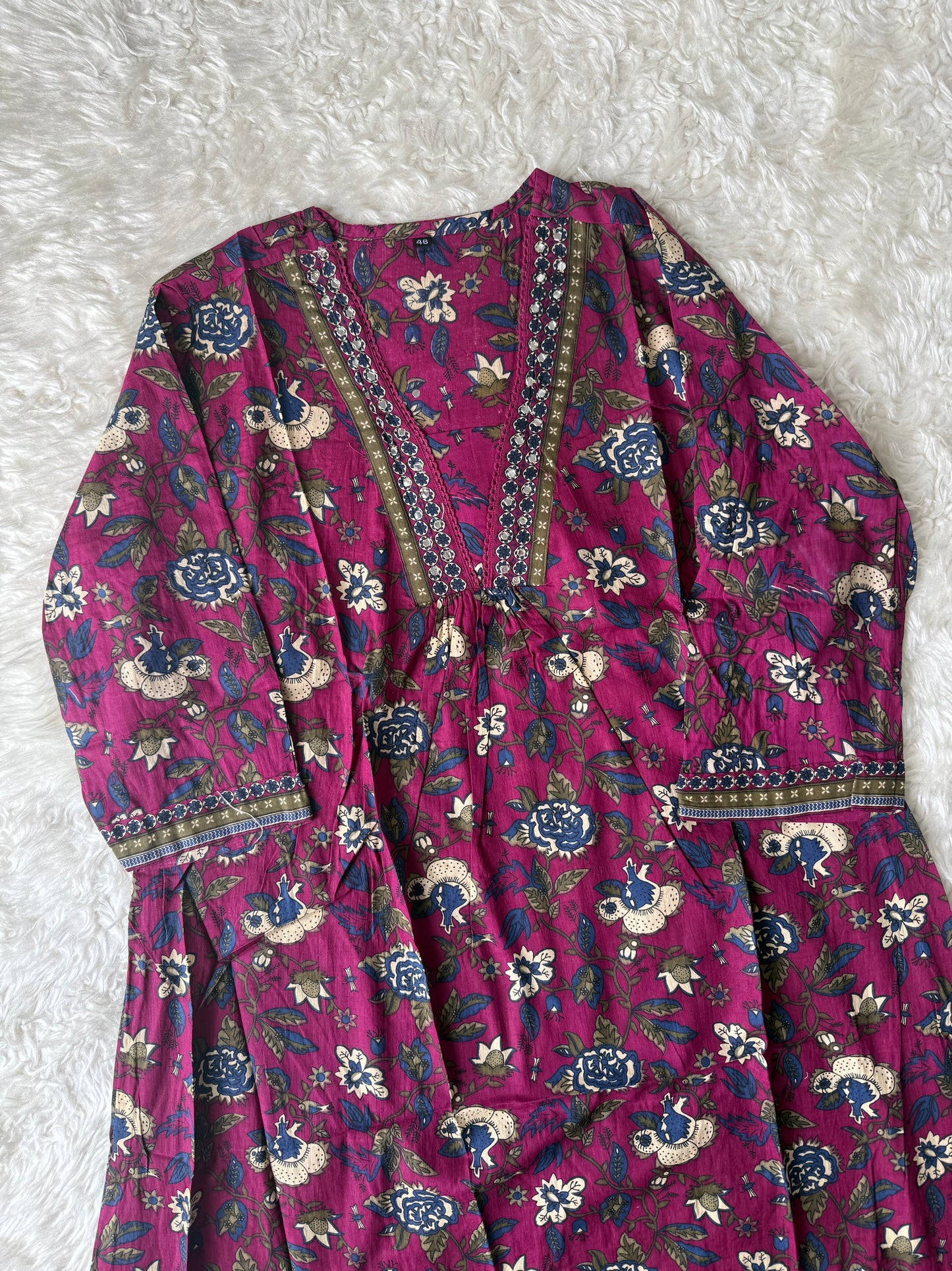 Cotton Flare Kurti Pant Set