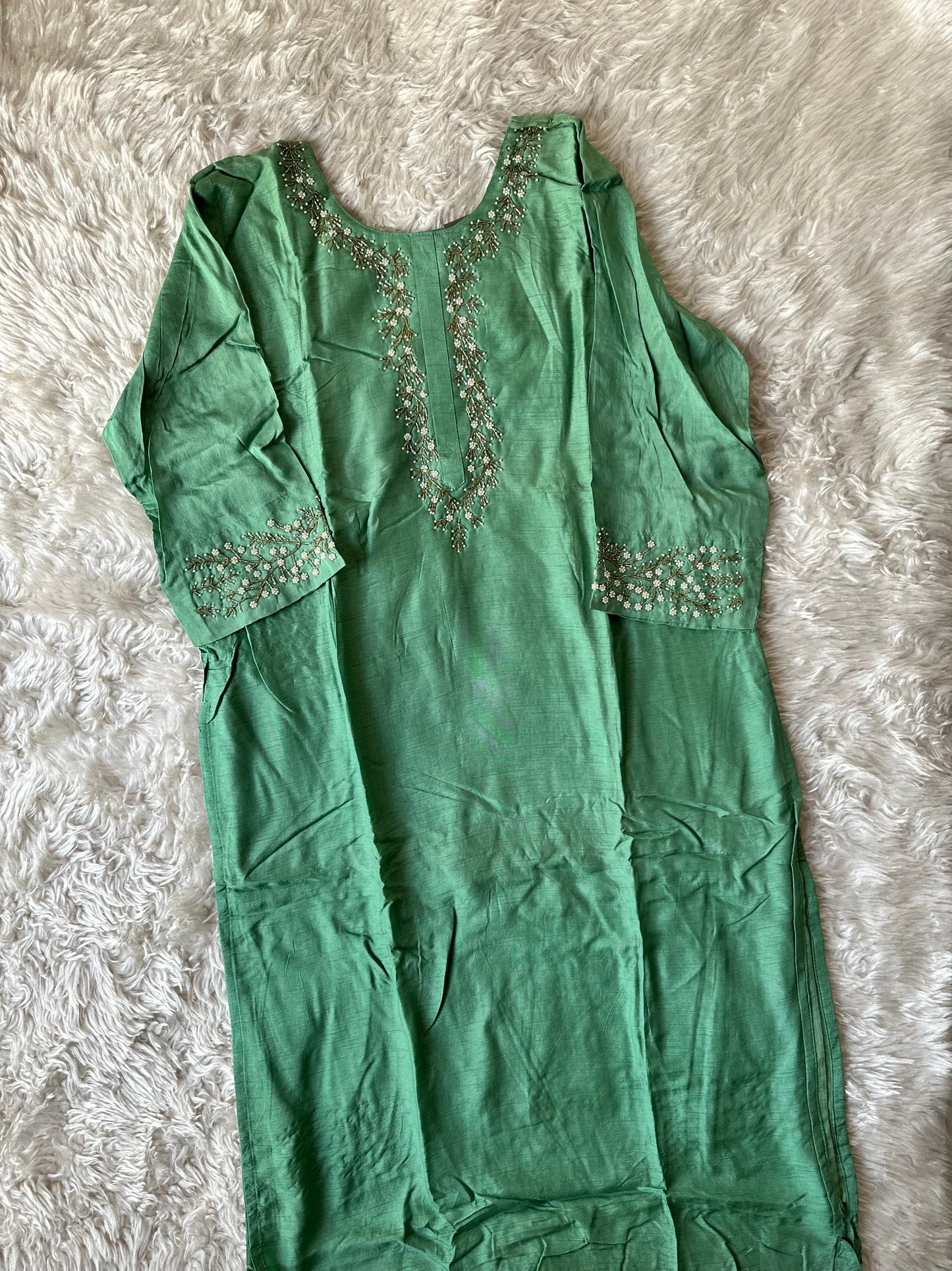 Plus Size Dola Silk Kurti Dupatta Set