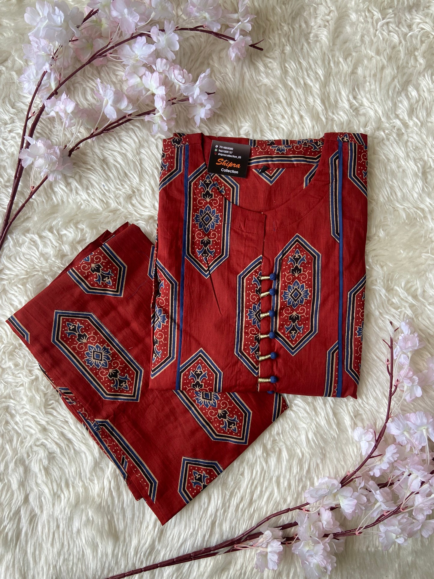Premium Cotton Kurti Plazo Set