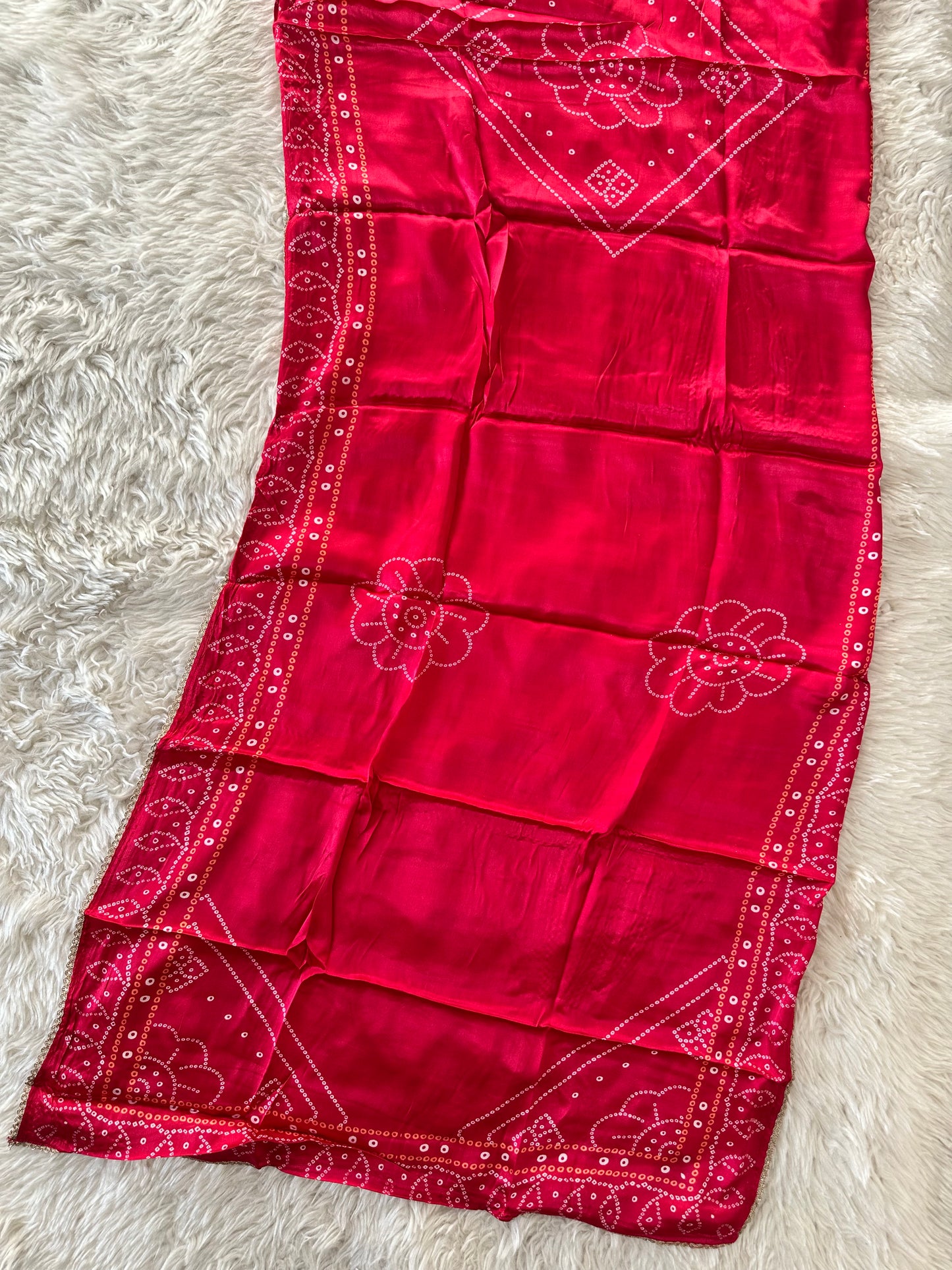 Gazi Silk Kurti Pant Dupatta Set