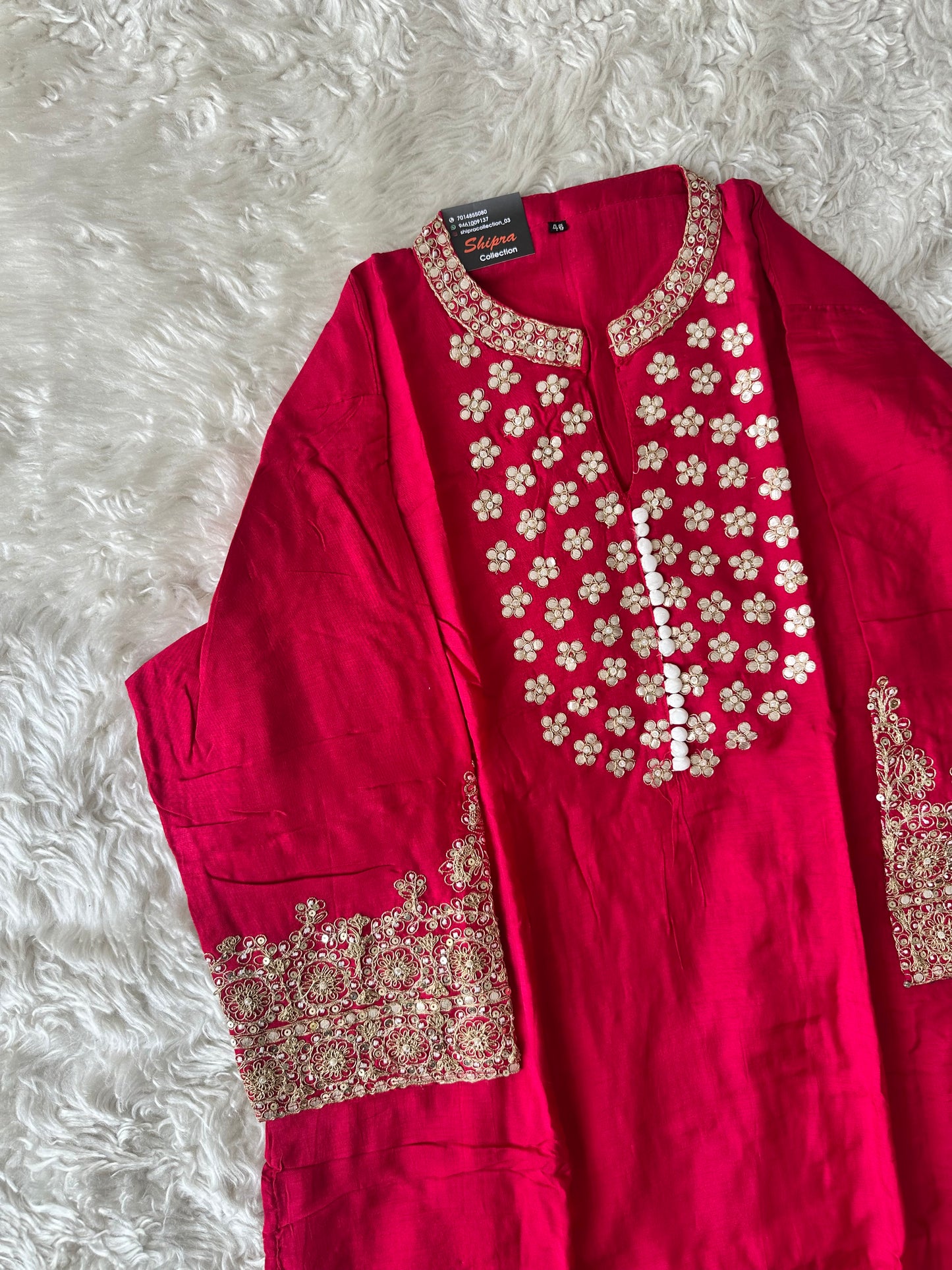 Dola Silk Kurti Pant Dupatta Set