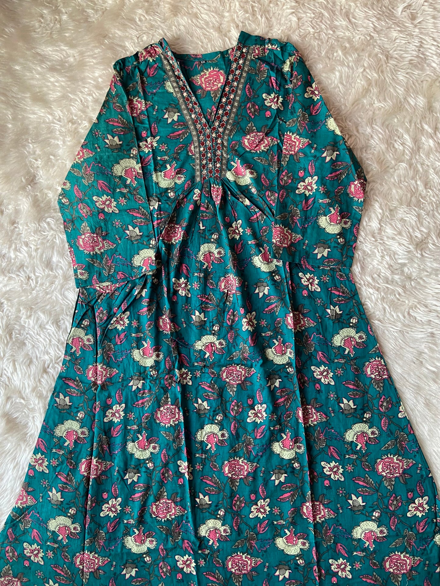 Stock Clearance 🚨 Cotton FLARE Kurti Pant Set